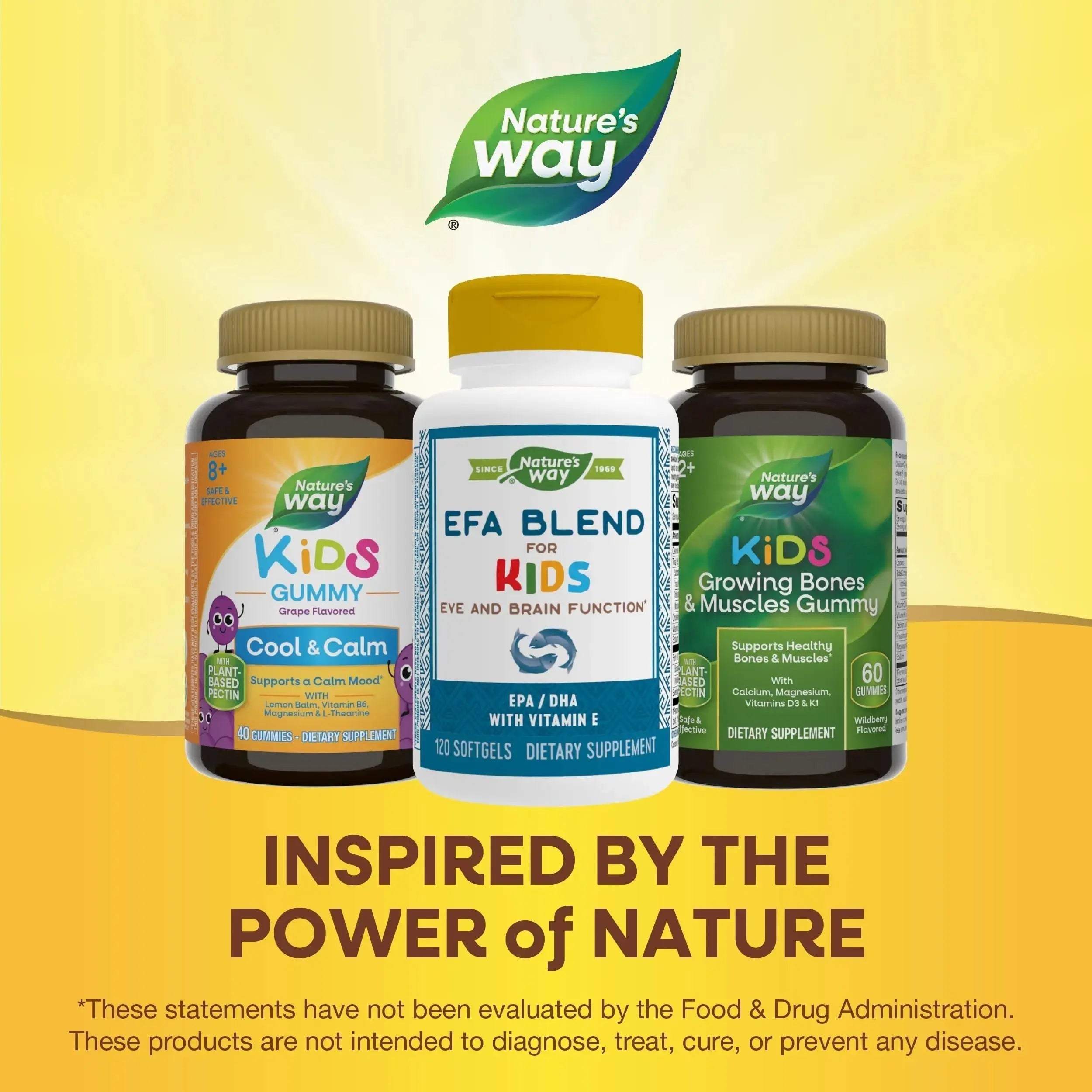 Nature's Way EFA Blend for Kids with vitamin E, Supports Eye and Brain Function*, 120 Softgels Nature's Way Au supplements