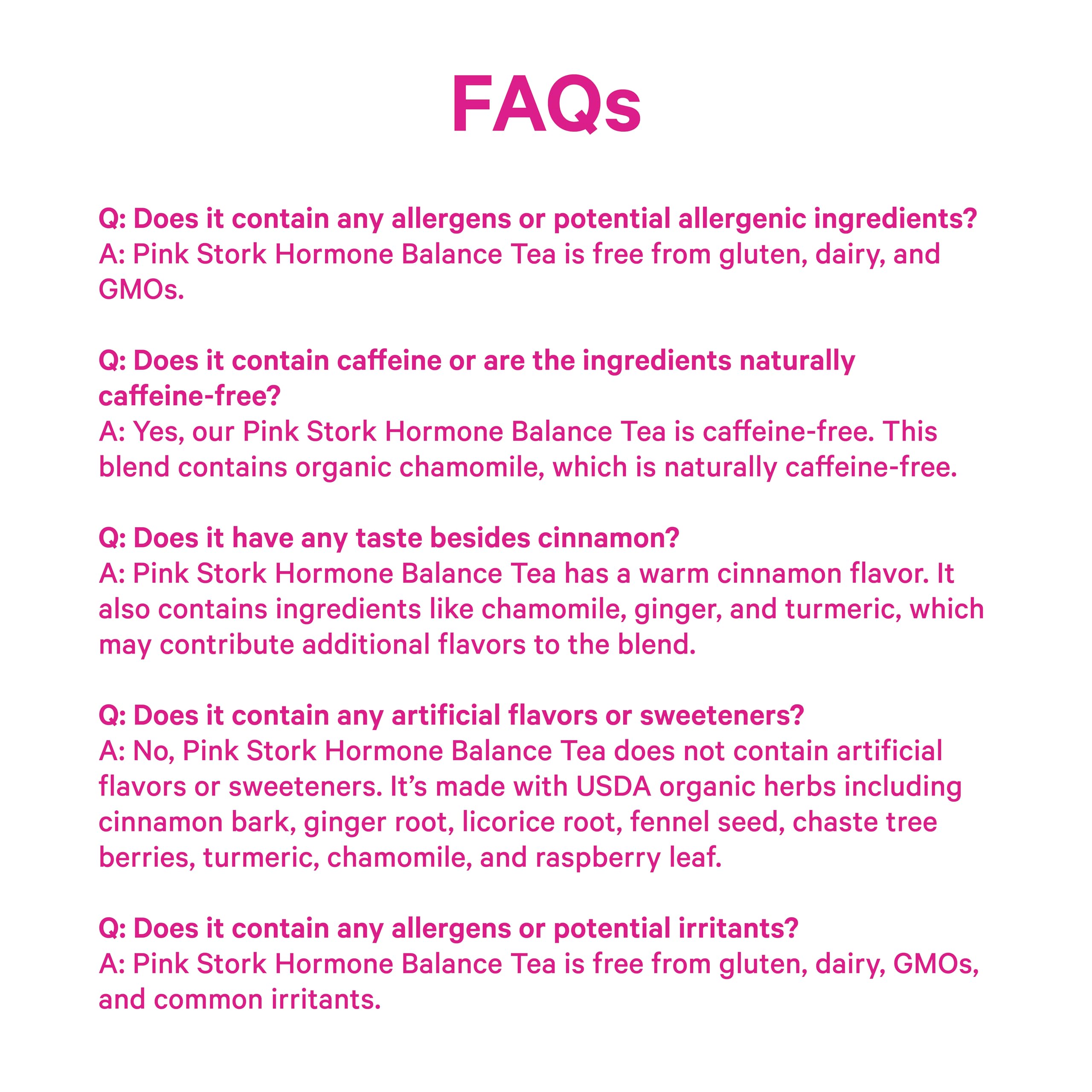 Pink Stork Hormone Balance Tea for Women – Red Raspberry Leaf & Chasteberry (Vitex) – Organic Herbal Tea for PMS, Menstrual Cycle & Perimenopause Support – Caffeine-Free Cinnamon Blend – 30 Cups Pink Stork Au supplements