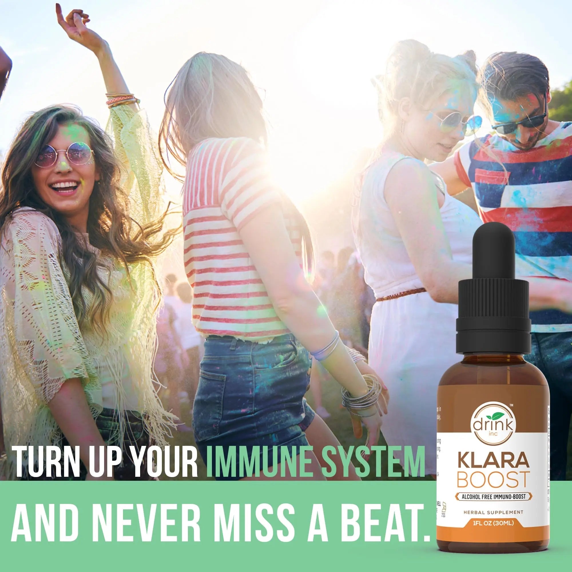 Drink Inc Klara Boost Alcohol Free Immuno-Boost | 30ML Herbal Supplement Drink Inc Au supplements