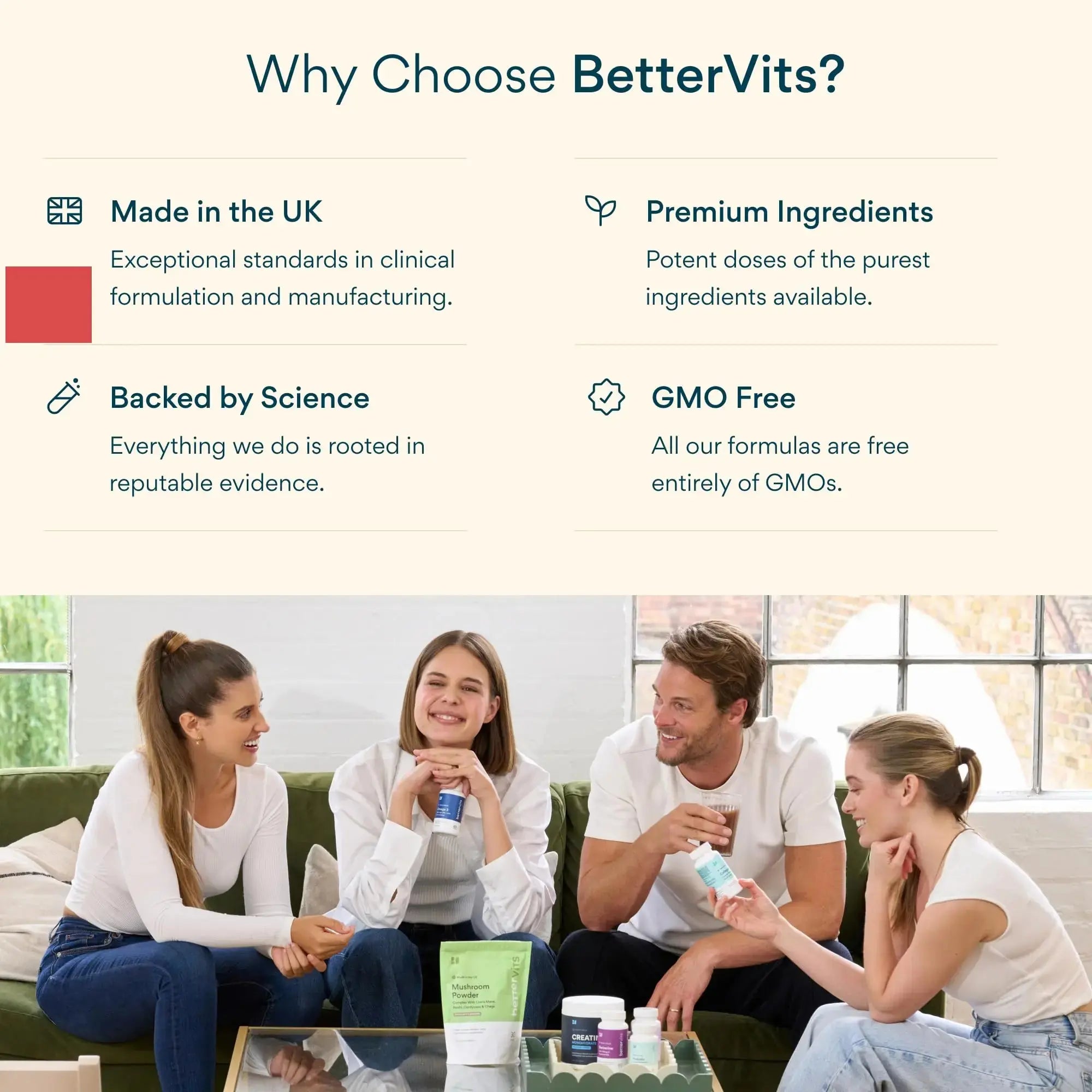 Bettervits Multivitamin for Women & Men | Womens Daily Multivitamin with 13 Essential Vitamins Iron, Iodine, Calcium and Biotin B BETTERVITS Au supplements
