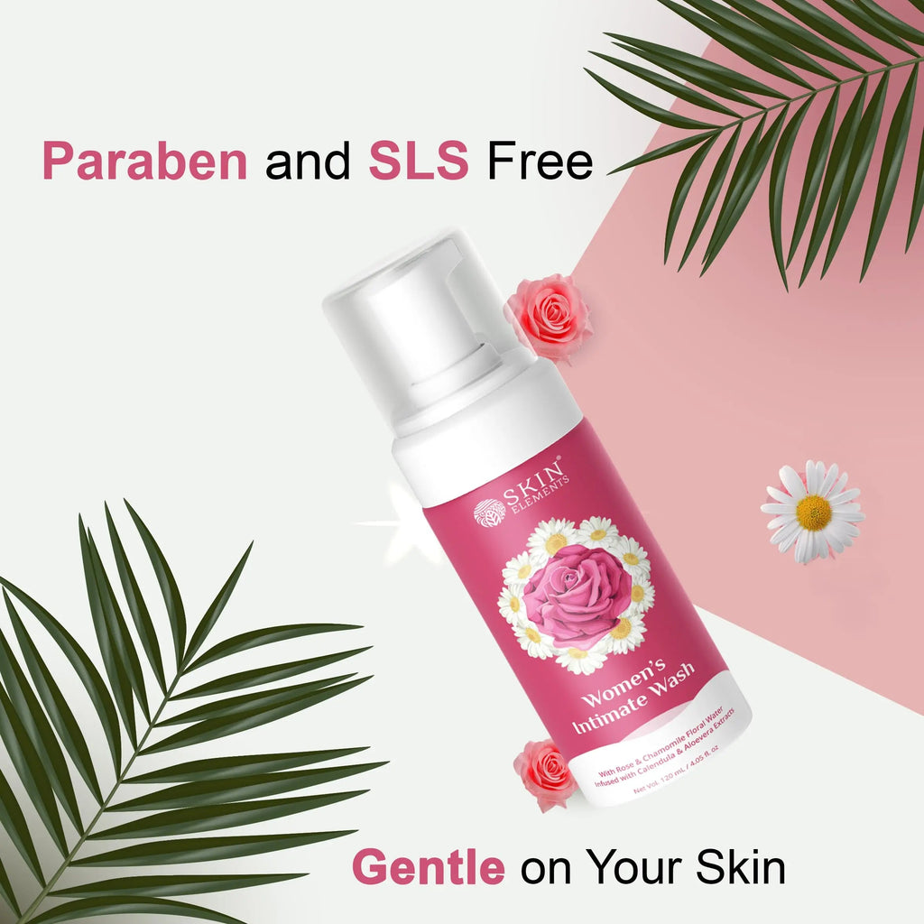 Skin Elements Intimate wash for Women (4.05 Fl Oz.) with Rose & Chamomile Water Skin Elements Au supplements