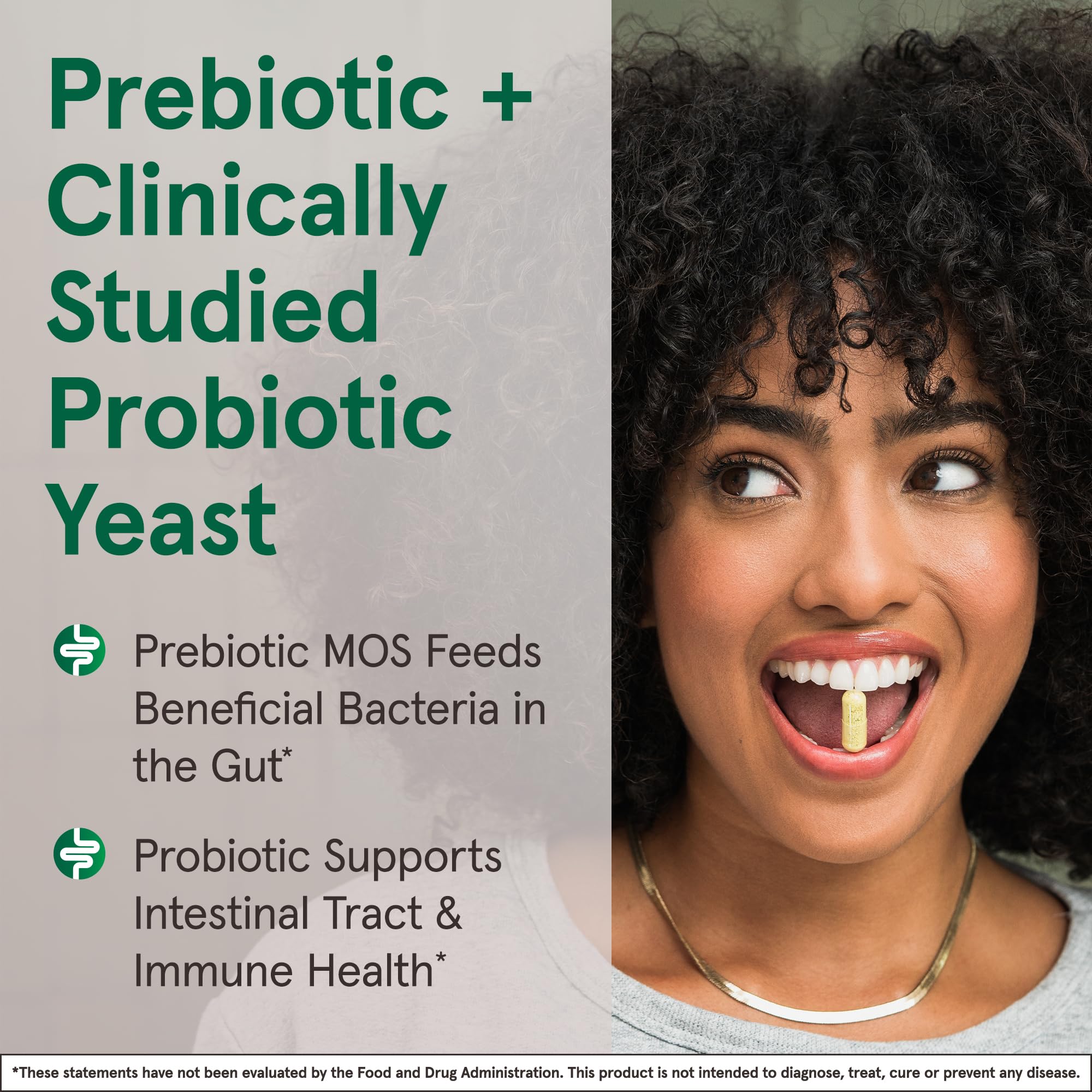 Jarrow Formulas Saccharomyces Boulardii + MOS Probiotics for Digestive Health and Intestinal Tract Support - 5 Billion CFU Per Serving - 90 Delayed Release Caps