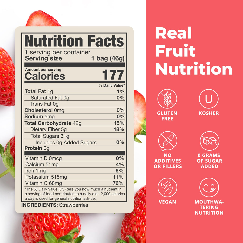Balance of Nature Freeze-Dried Strawberries (5 Pack) – 100% Real Fruit, Crunchy Strawberry Slices, Healthy Snack, Mouthwatering Nutrition, Gluten-Free, Vegan, No Sugar Added, Five 1.6 oz Bags Balance of Nature Au supplements