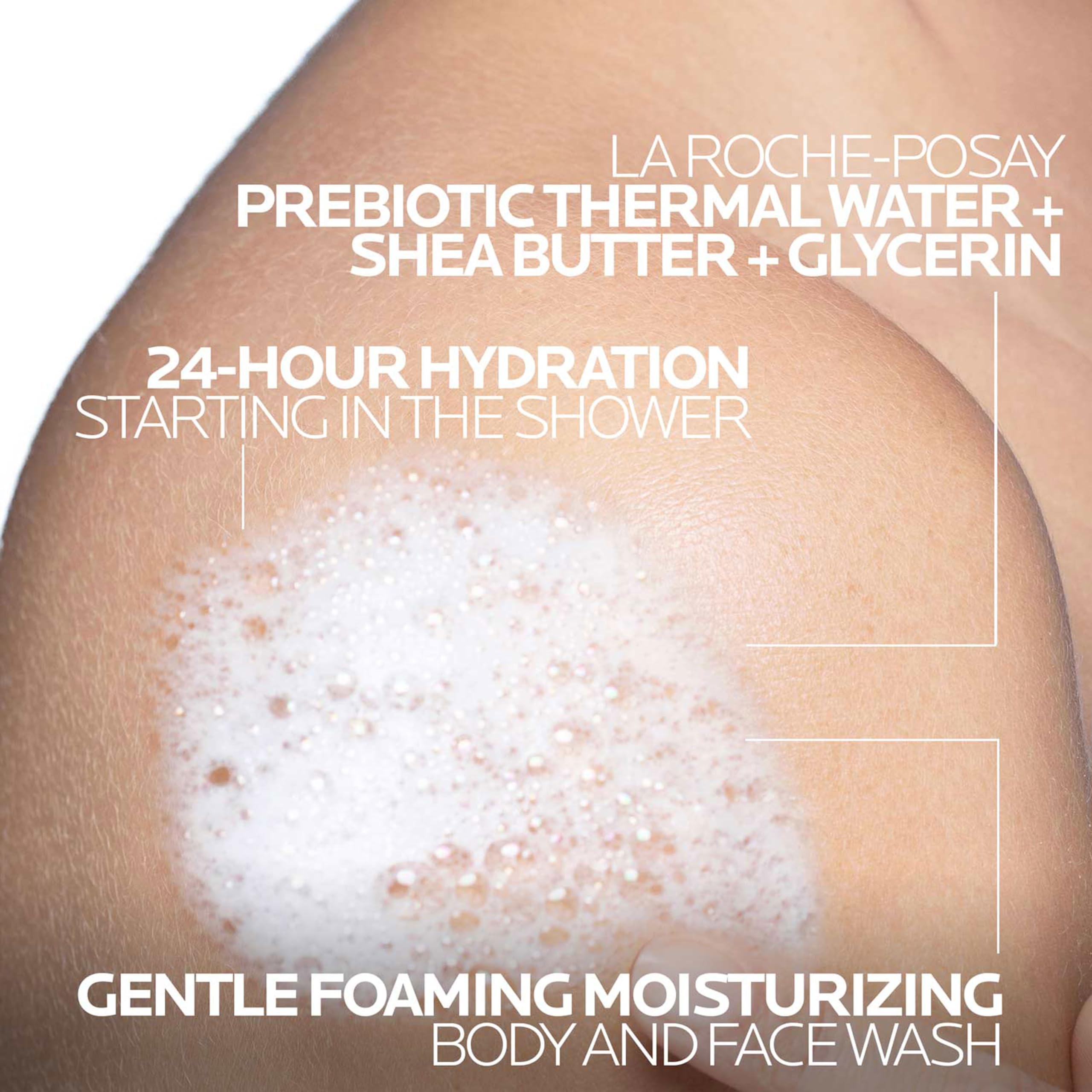 La Roche-Posay Lipikar AP+ Gentle Foaming Moisturizing Wash, Shea Butter + Niacinamide