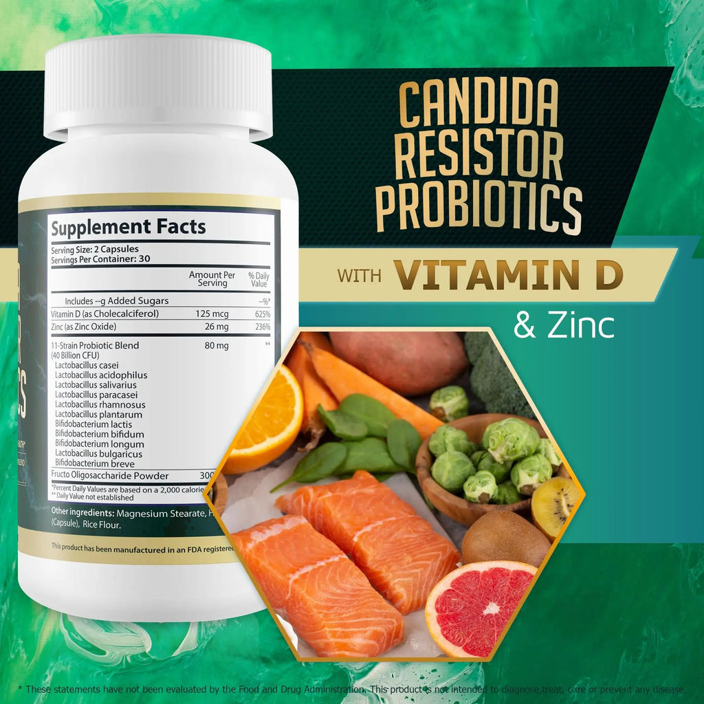 Candida Resistor Probiotics - Our Best Candida Support Capsules - Our Pills for Candida Happy Health Marketplace Au supplements