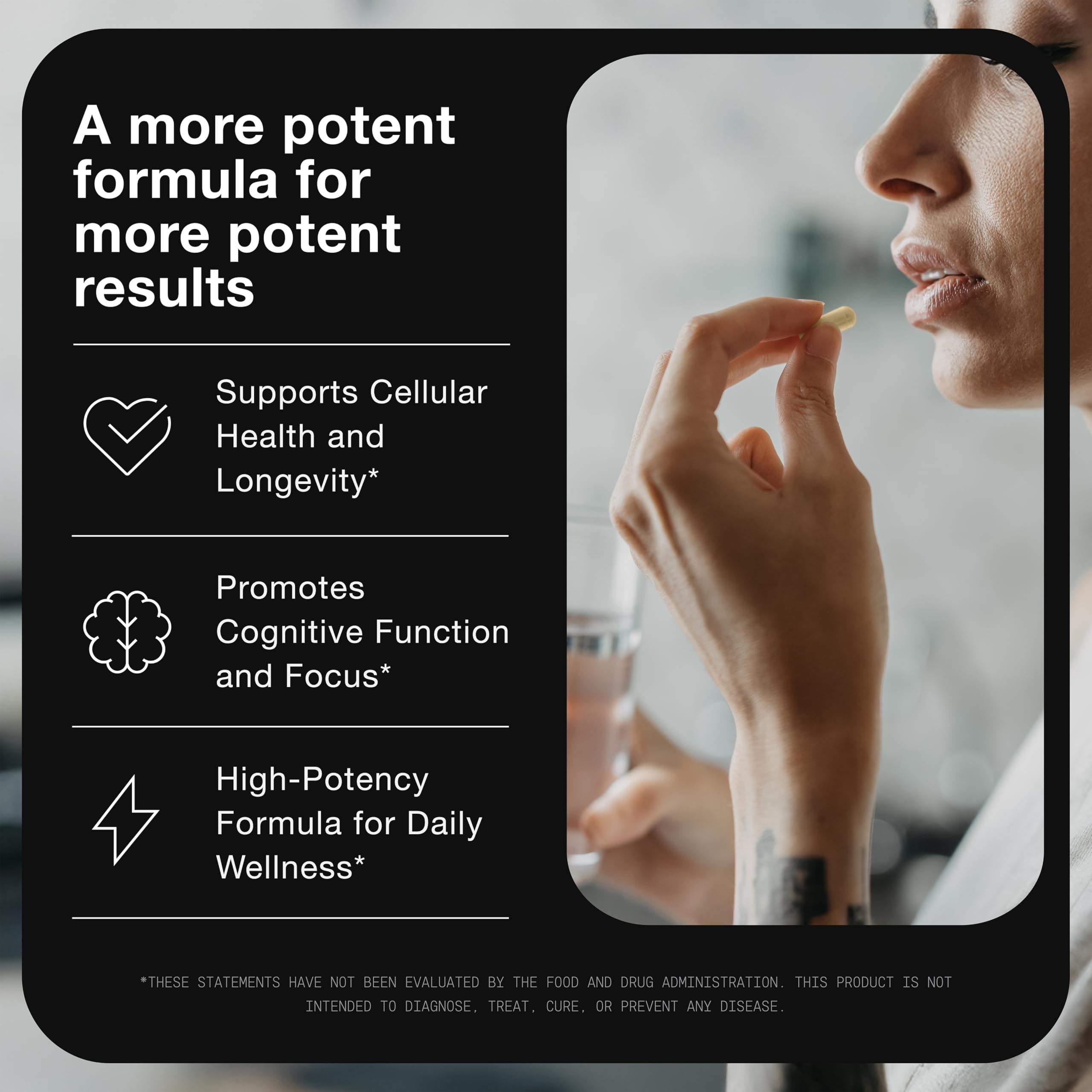 Toniiq Liposomal NAD+ and Resveratrol Supplement - 1500mg Ultra High Strength NAD Supplement - Clinically Studied Ingredients with Patented RiaGev-WS
