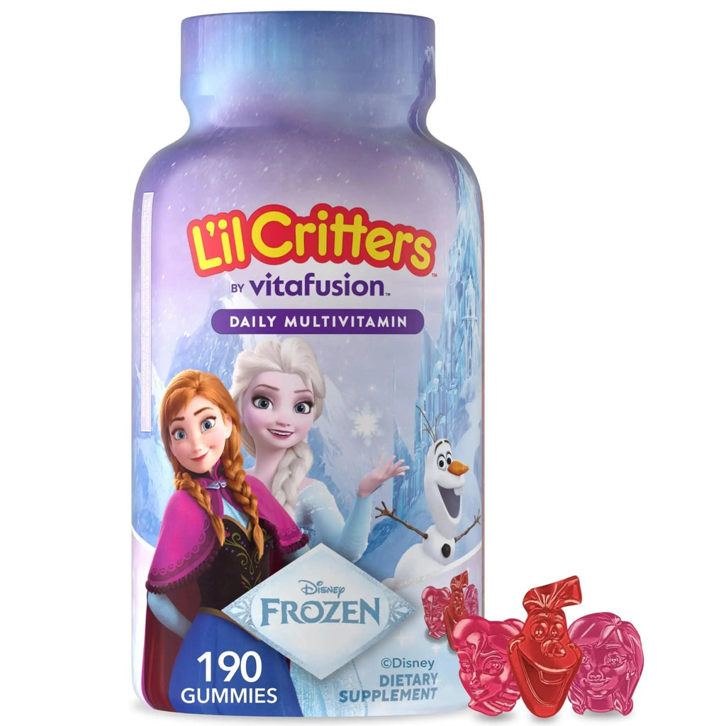 L'il Critters Frozen Daily Kids Multivitamin Gummies Assorted Berry Flavors for Ages 2+ Toddlers and Kids, Disney Multivitamin Gummies Lil Critters Au supplements