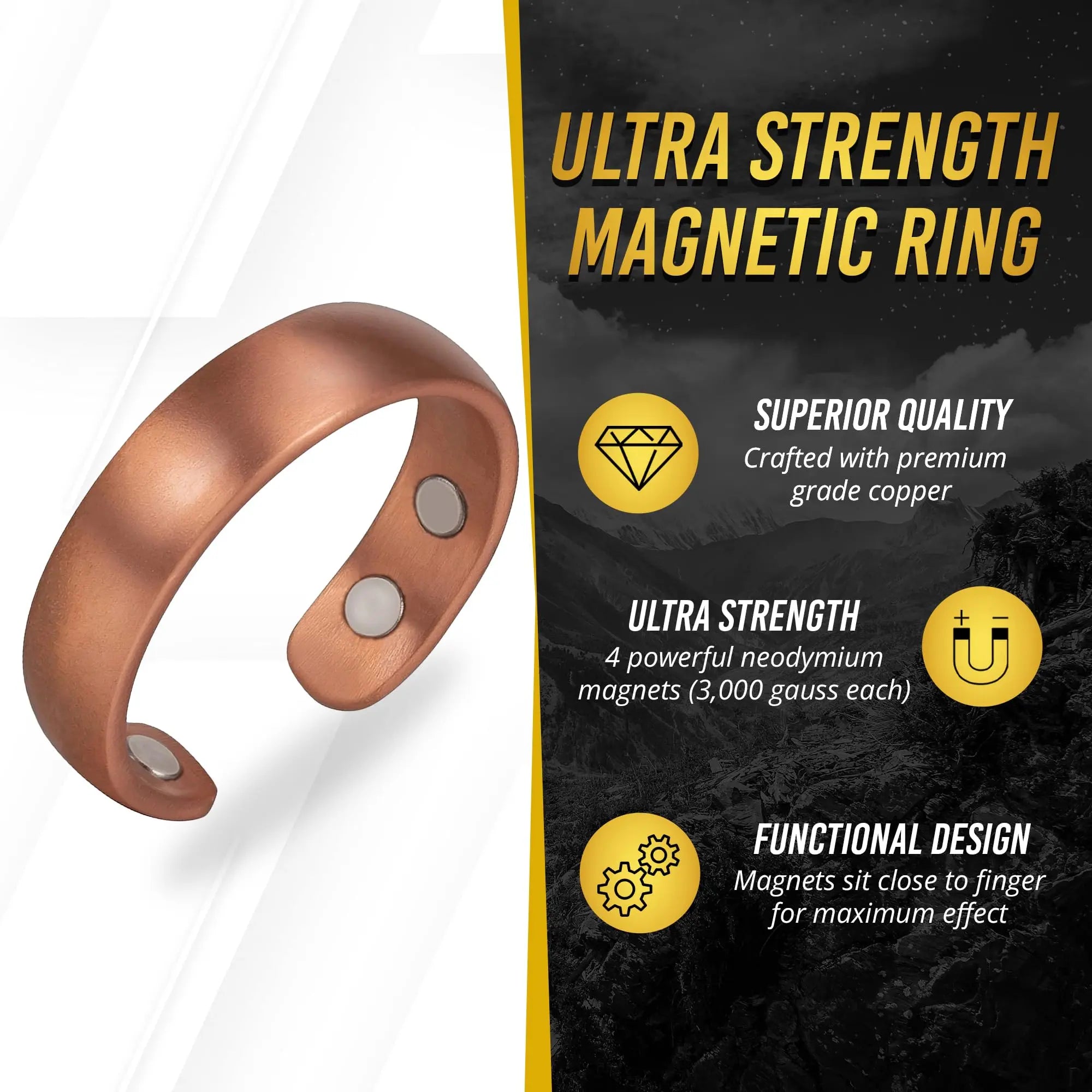 MagnetRX® Magnetic Copper Ring – Elegant Magnetic Rings – Copper Rings for Women & Men MagnetRX Au supplements