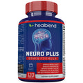 Neuro Plus Brain & Focus Formula - Nootropic Brain Booster Supplement, Supports Brain Health, Mental Clarity & Focus - Enhances Concentration & Mental Energy – 120 Capsules (1) healblend Au supplements