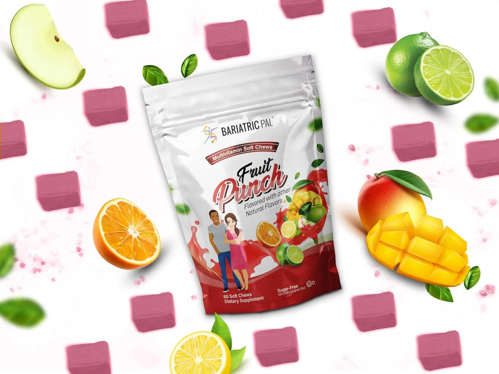 BariatricPal Iron-Free Multivitamin Soft Chew - Fruit Punch (60 Count) BariatricPal Au supplements