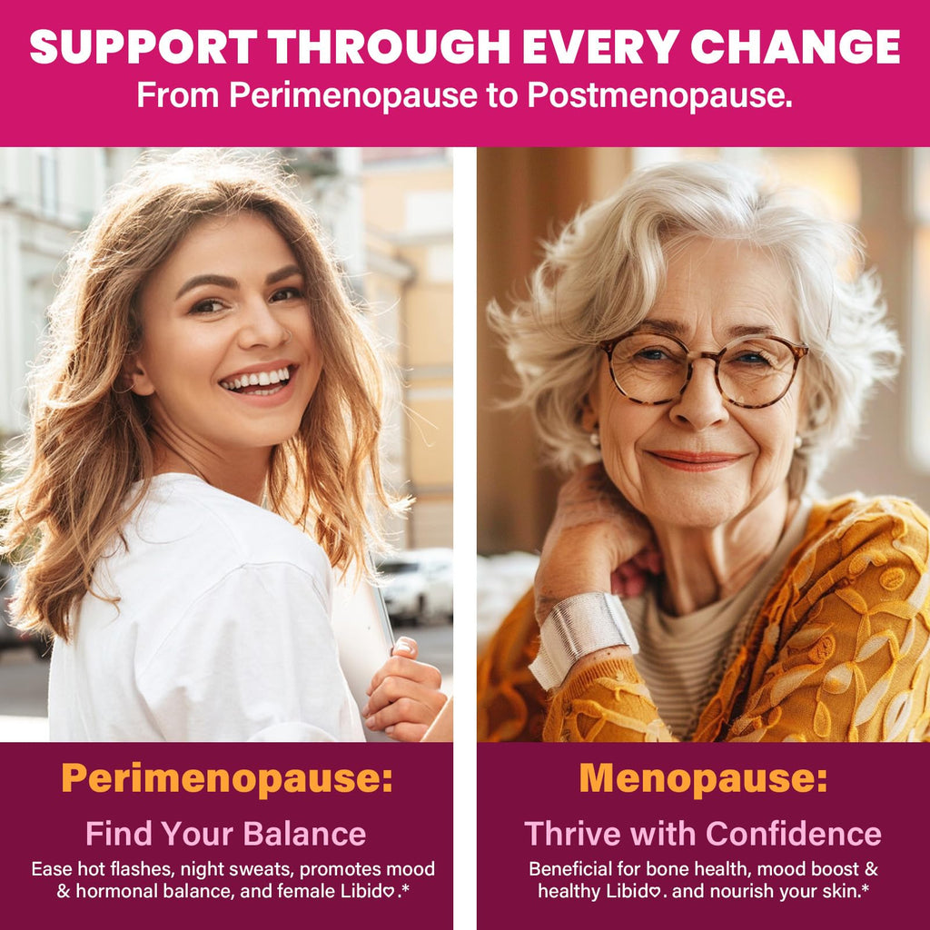 Menopause Supplements for Women, 10-in-1 Hormone Balance for Women, with Red Clover, Korean Ginseng, Shatavari - Menopause & Libisoothe Powder for Desire, Hot Flashes, Night Sweats & Mood - 5.3 Oz Xandori Au supplements