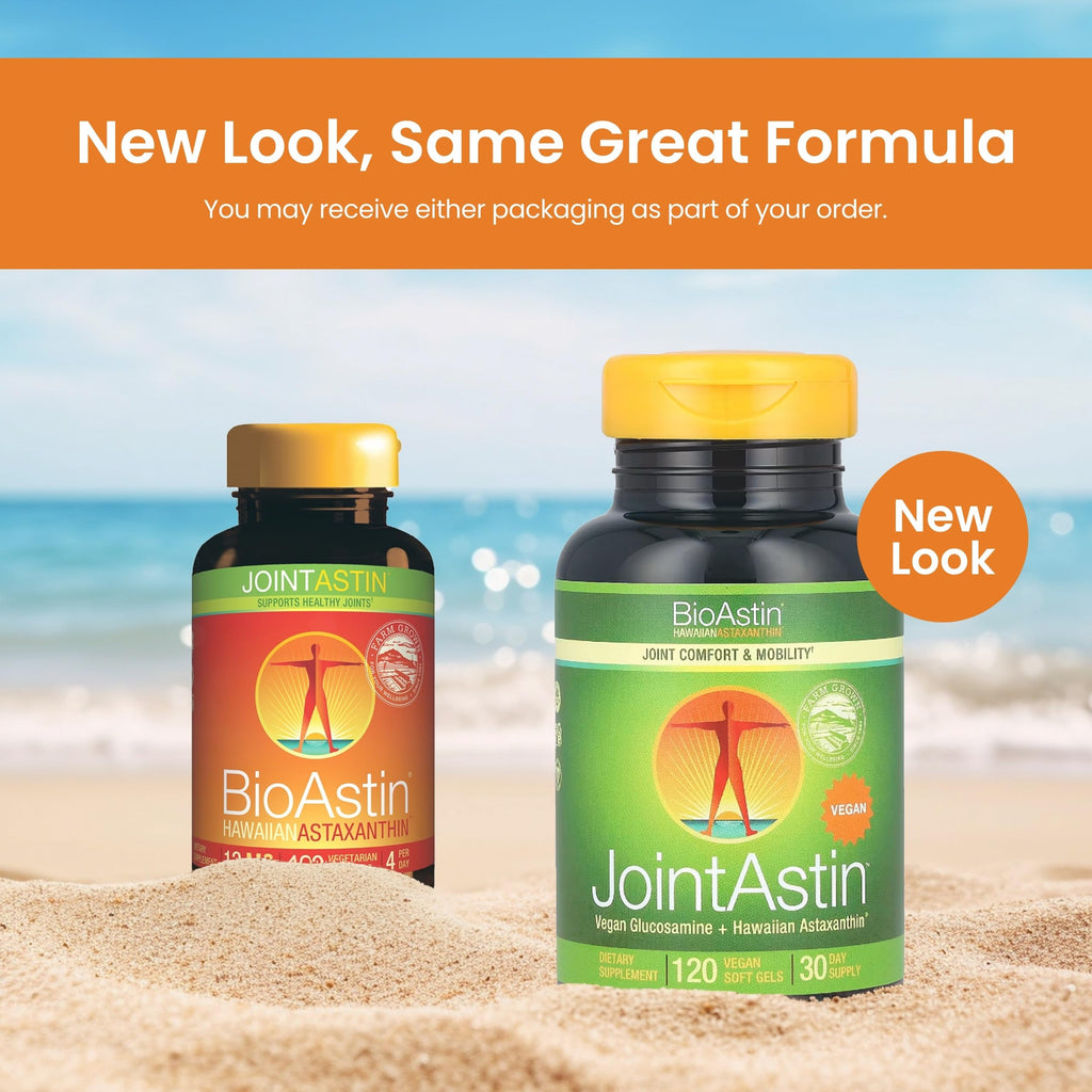 Nutrex Hawaii JointAstin - 12 mg, 120 Softgels - Joint Support Supplement with Glucosamine & BioAstin Hawaiian Astaxanthin - Farm-Direct Antioxidant Supplement Joint, Eye, Skin & Immune System Health* Nutrex Hawaii Au supplements