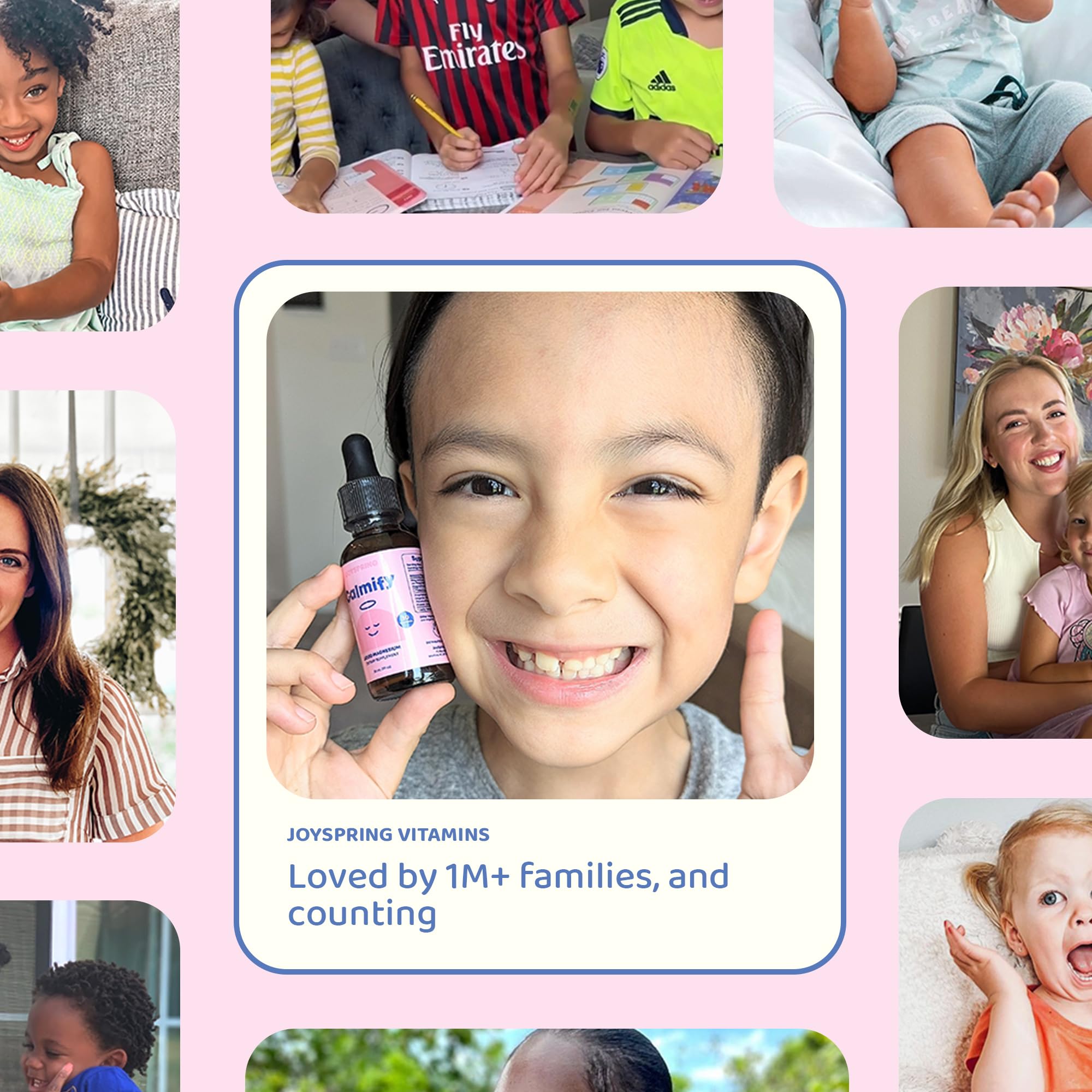 JoySpring Calmify Magnesium Glycinate for Kids | Liquid Magnesium with L-Theanine Supplement | Chamomile Extract & Passion Flower Extract