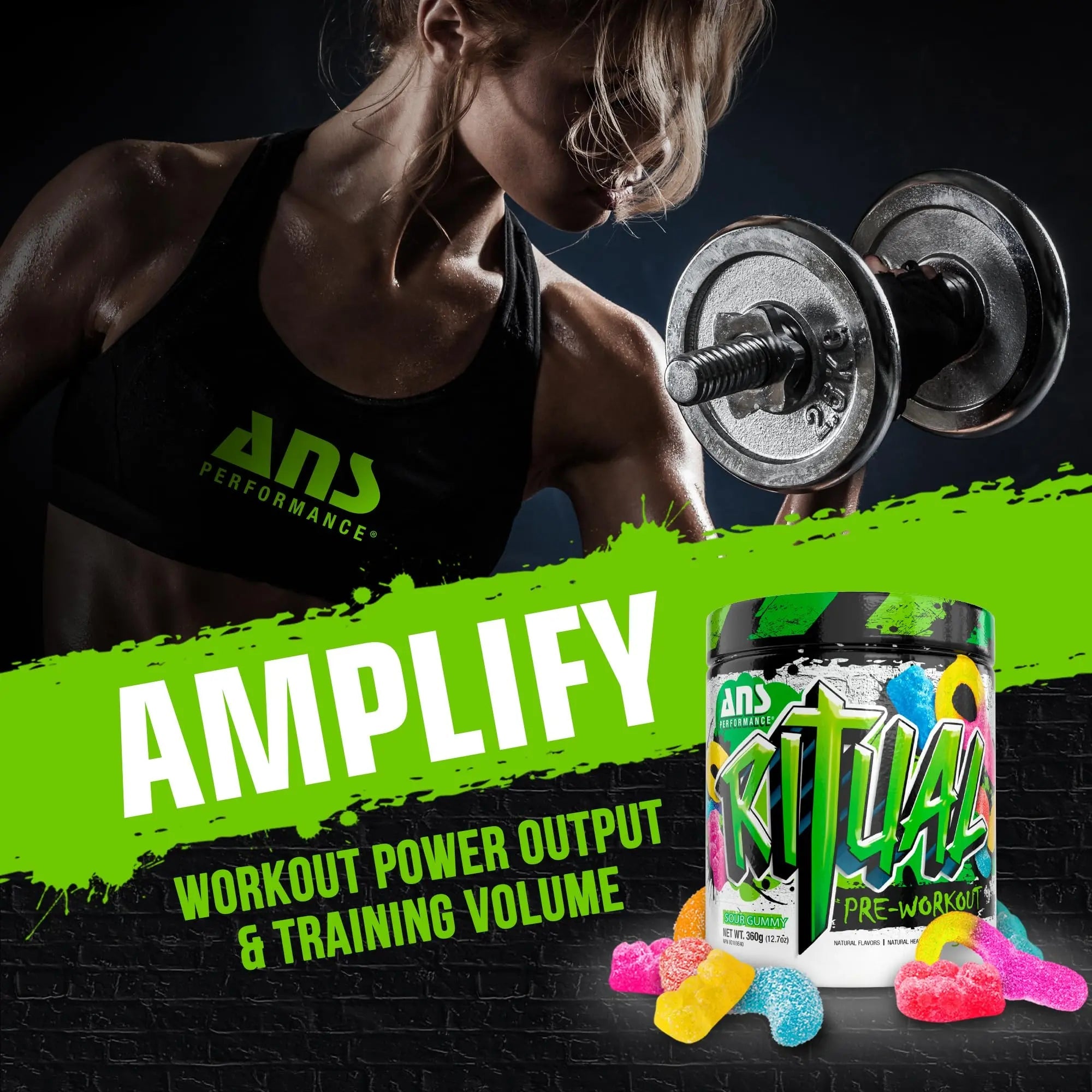 ANS Performance Ritual Pre Workout (30 Servings, 12.7 oz) - Complete Preworkout Formula ANS Performance Au supplements