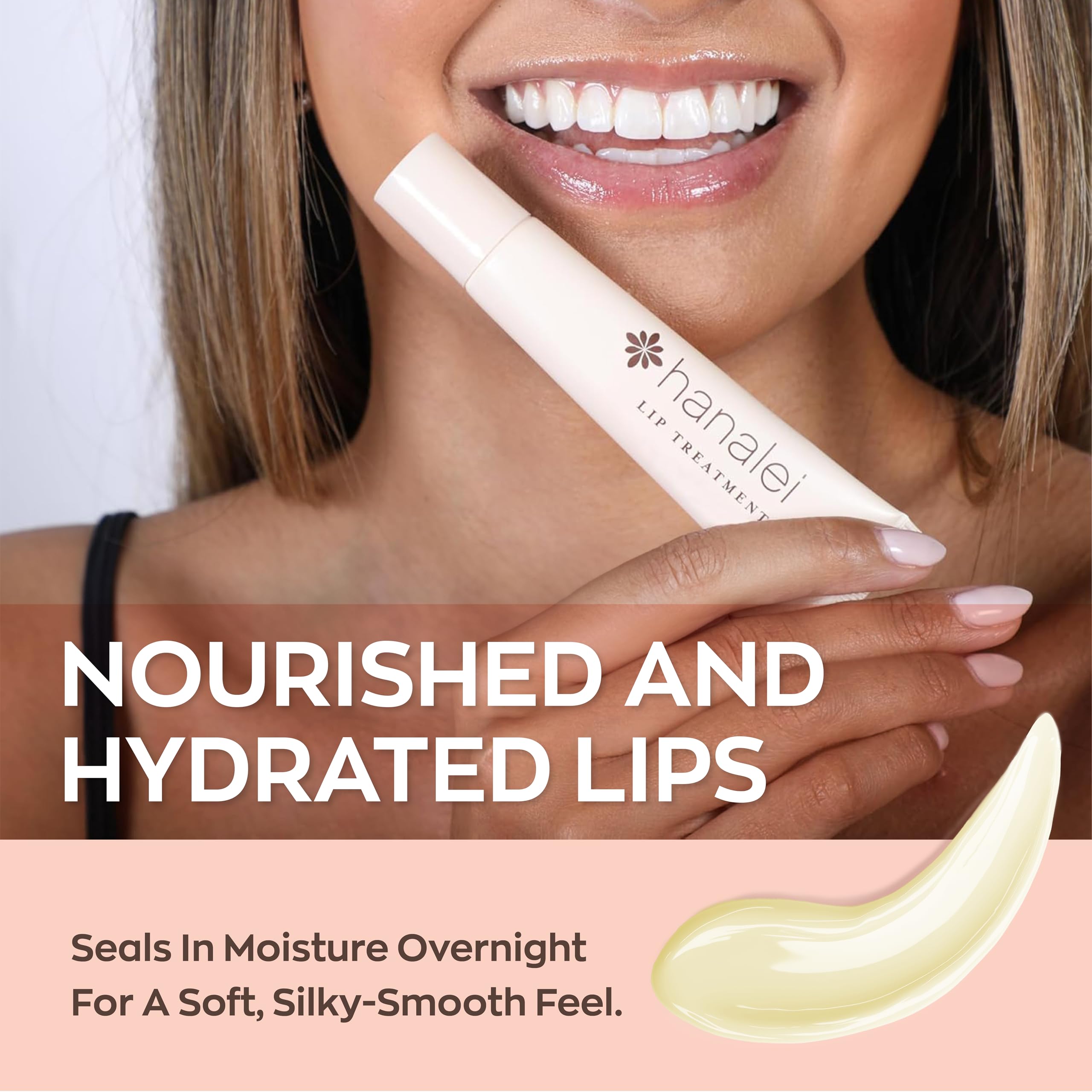 Hanalei Lip Treatment for Dry, Chapped Lips – Intensive Overnight Moisturizer with Kukui Oil