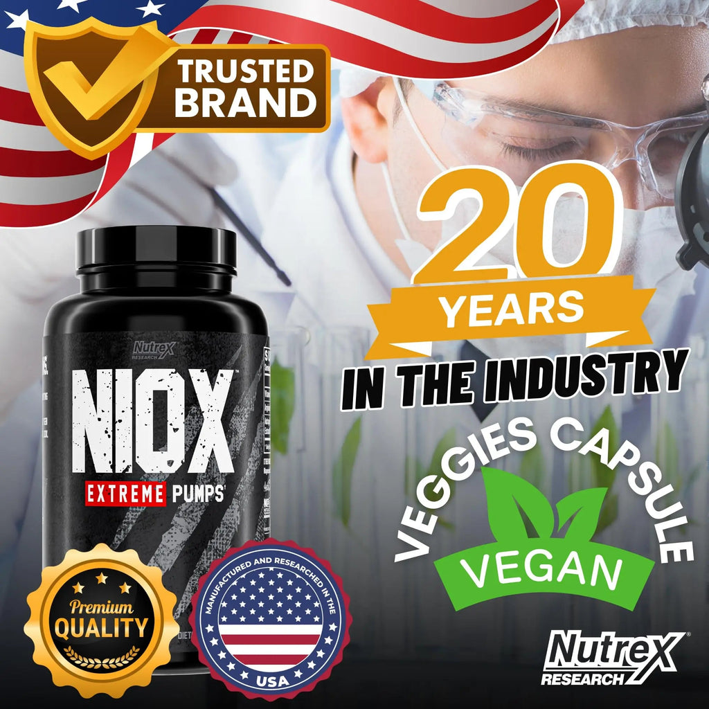 Nutrex Research NIOX Extreme Pumps - 180-Count Pre-Workout Pump Supplement Nutrex Research Au supplements