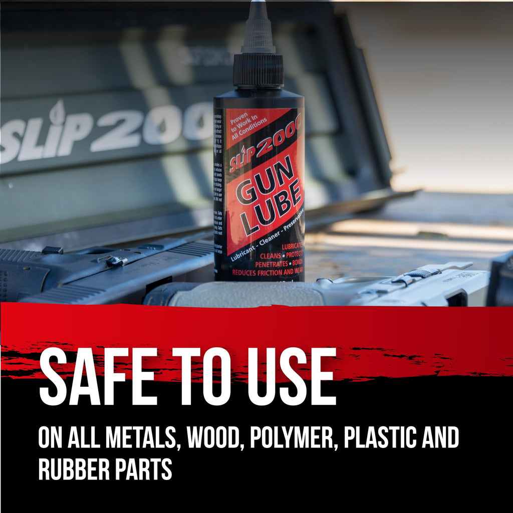 Slip 2000 Gun Lube, 100% Pure Synthetic CLP, Performs in All Conditions, Gun Lubricants for Peak Performance, Reduces Heat, Eliminates Excessive Wear, Shotguns, Rifles and Pistols, 4-Ounce Pump Slip2000 Au supplements