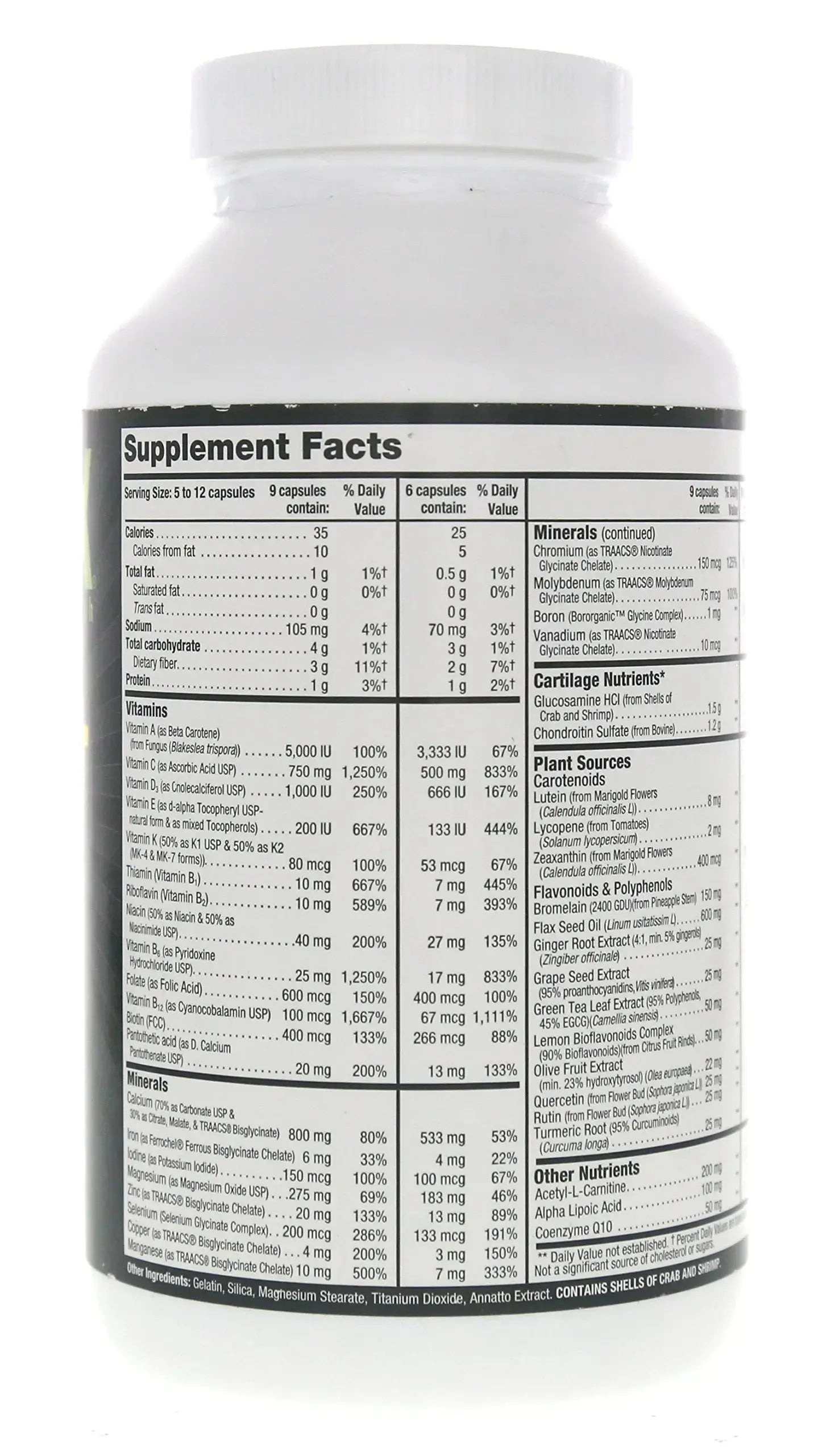 Nutriex Sport Comprehensive Multivitamin Supplement with Glucosamine & Chondroitin 270 Capsules Nutriex Au supplements