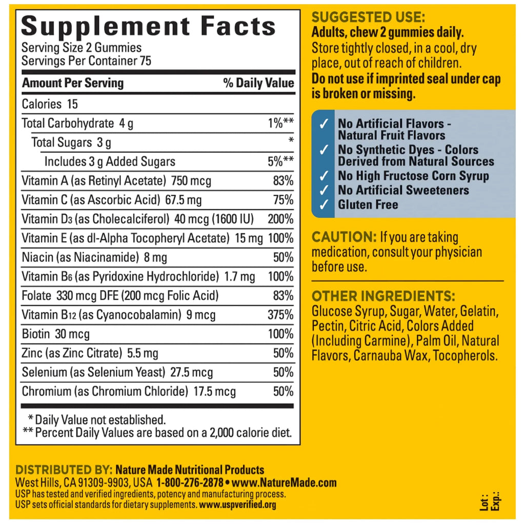 Nature Made Multi for Him, Mens Multivitamins Gummies, Energy Metabolism Support, Multivitamin for Men Nature Made Au supplements