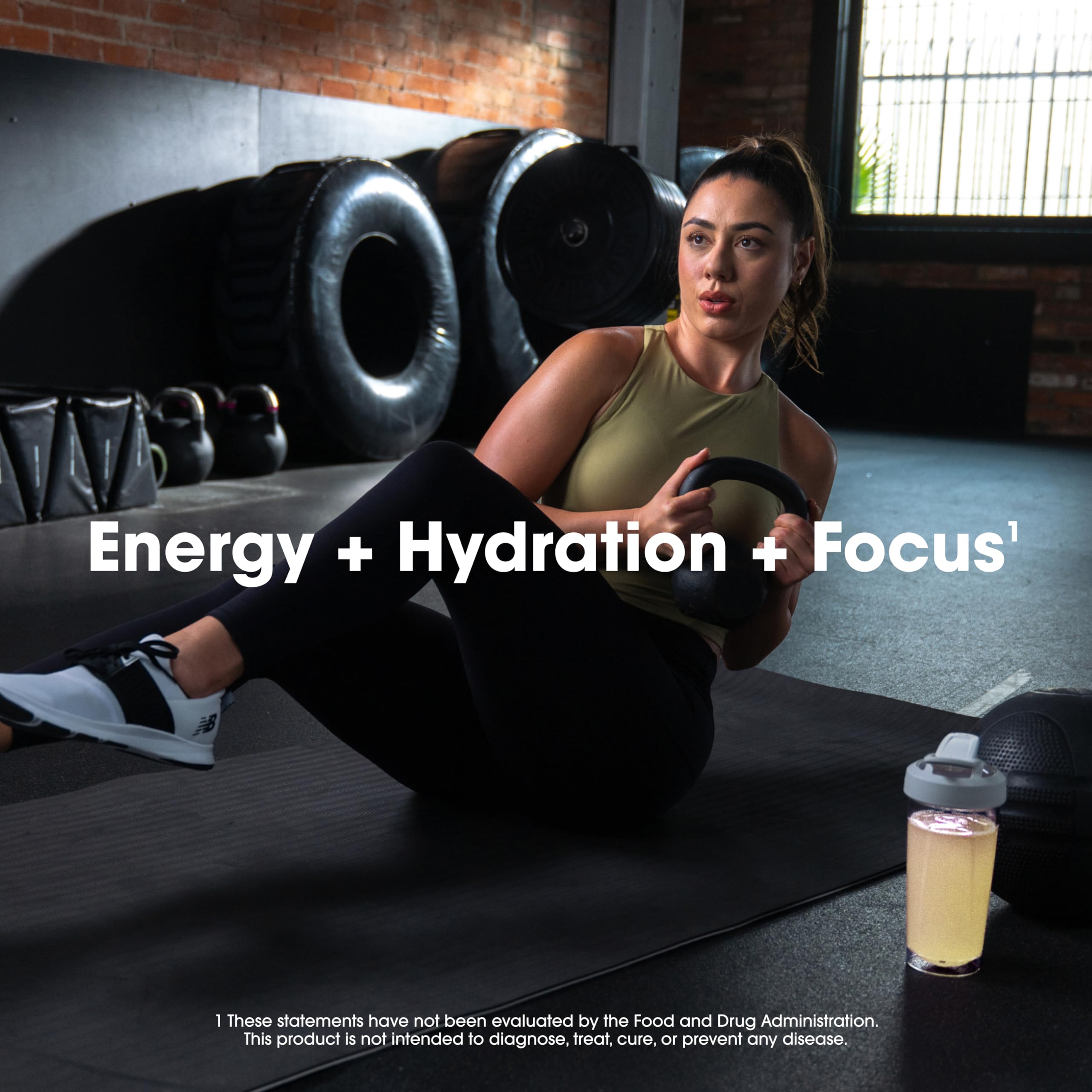 Optimum Nutrition Amino Energy Powder Plus Focus, with BCAA, Electrolytes, and Caffeine, Tropical Lemonade, 30 Servings (Packaging May Vary)