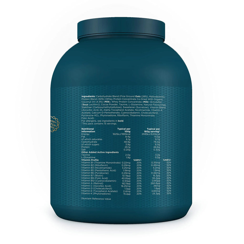Kinetica OatGain Weight Gainer 600+ Calories & 47g Protein per Serving, 2.4 kg Kinetica Au supplements