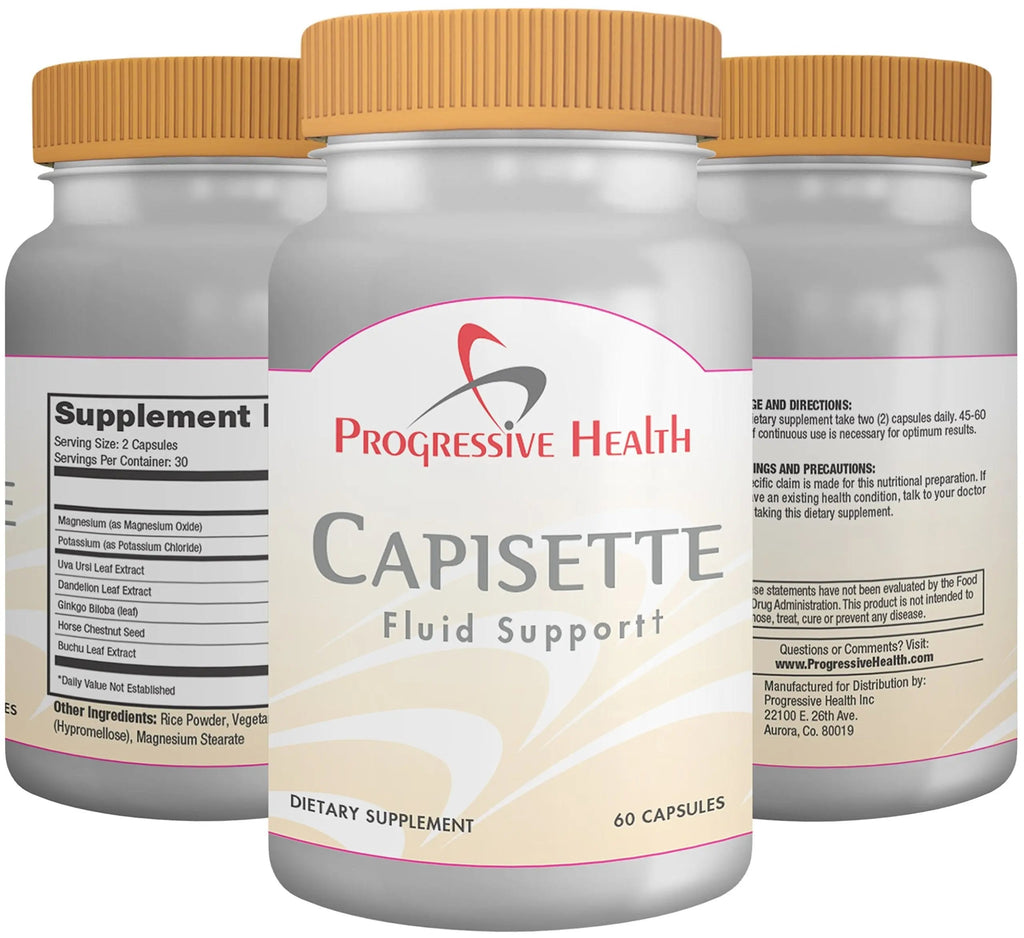 Capisette Water Retention Support - Reduces Swollen Feet, Ankles, and Legs - Reduce Progressive Health Au supplements