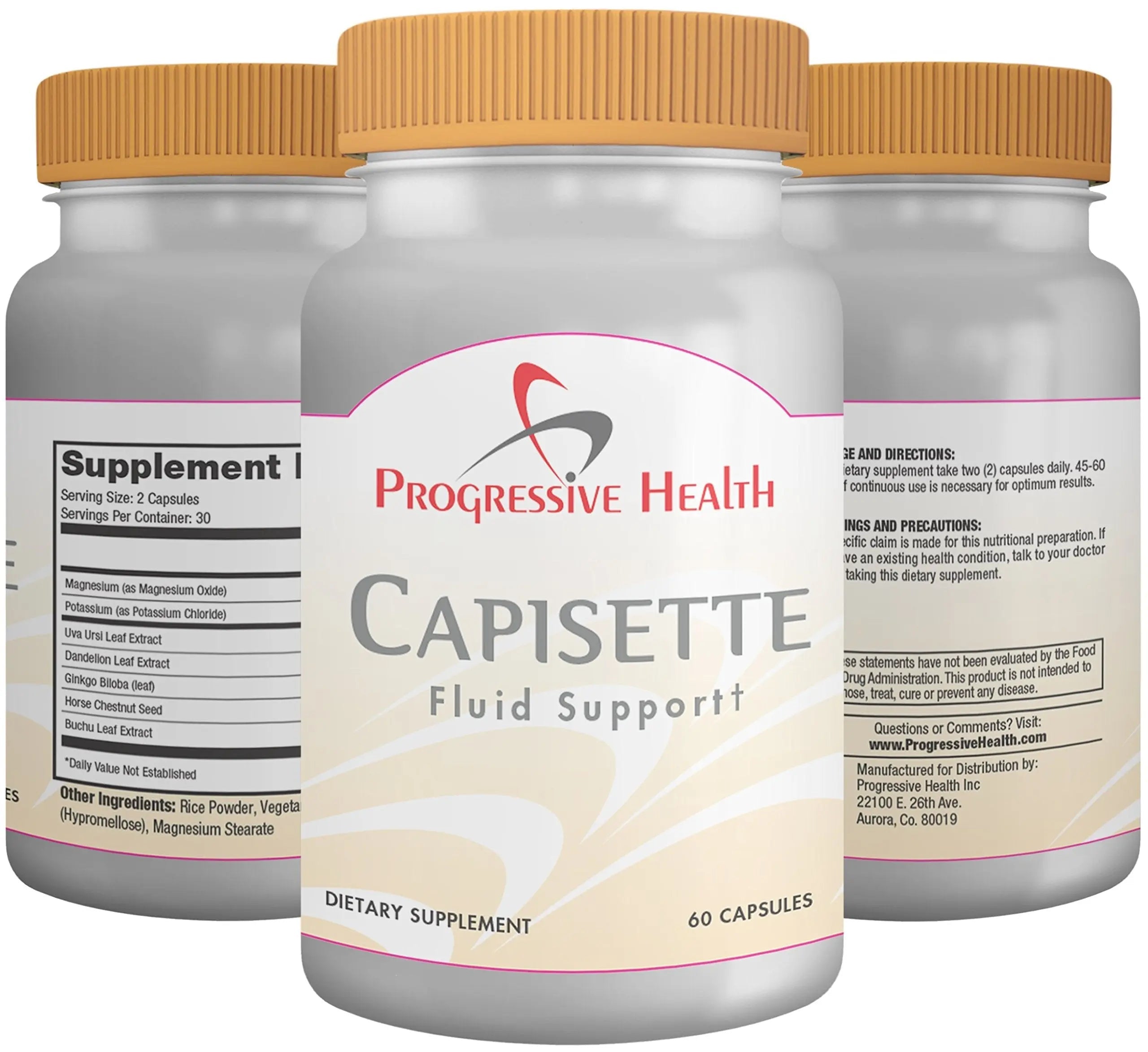 Capisette Water Retention Support - Reduces Swollen Feet, Ankles, and Legs - Reduce Progressive Health Au supplements