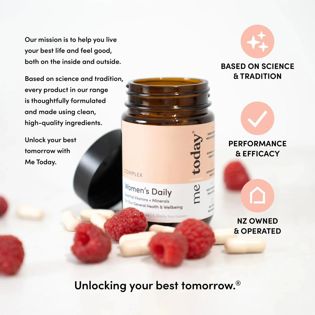 me today Daily Multivitamin for Women – Womens Multivitamin & Multimineral Supplement with 27 Vitamin A, D, C, Zinc, Magnesium me today Au supplements