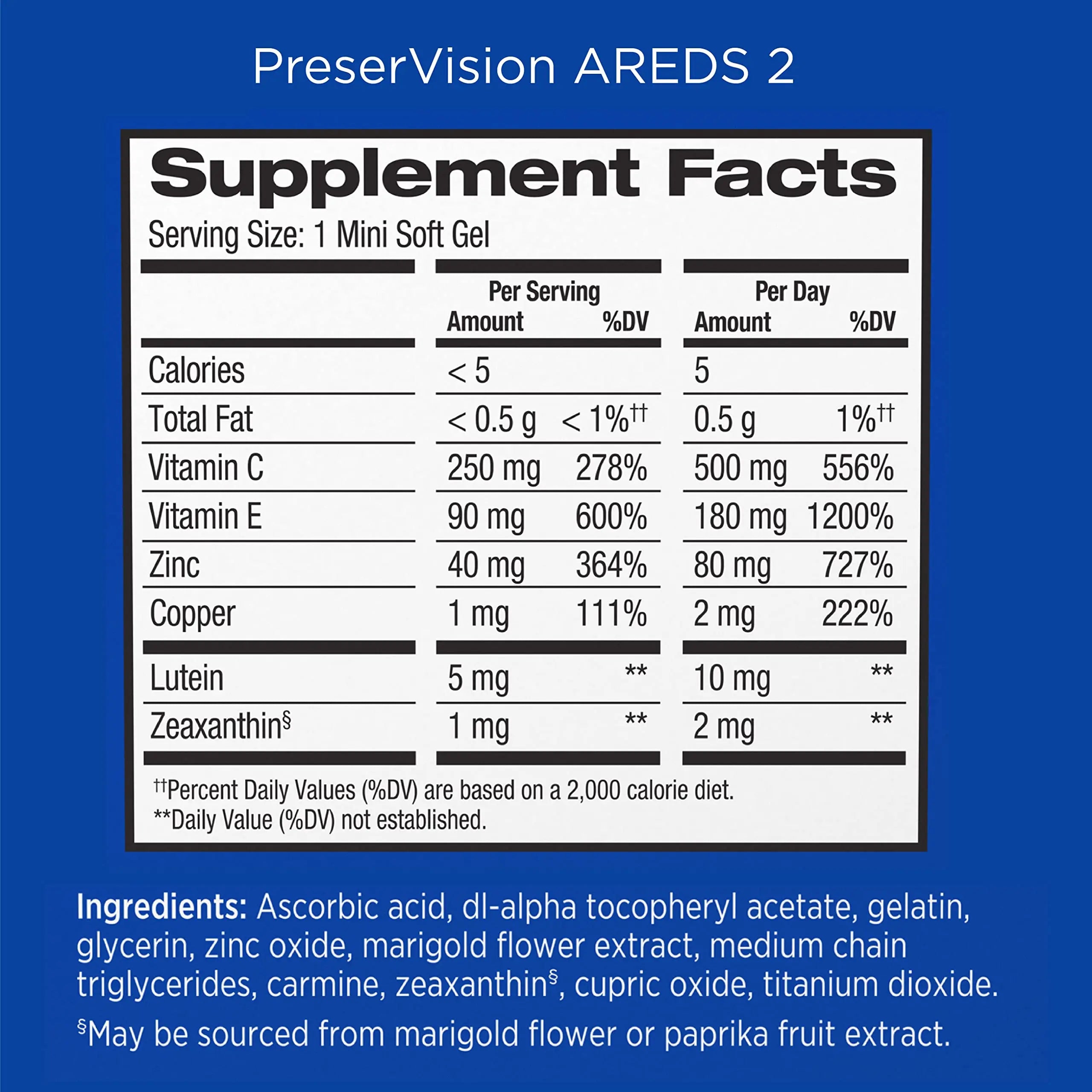 PreserVision AREDS 2 Eye Vitamin & Mineral Supplement, Contains Lutein PreserVision Au supplements