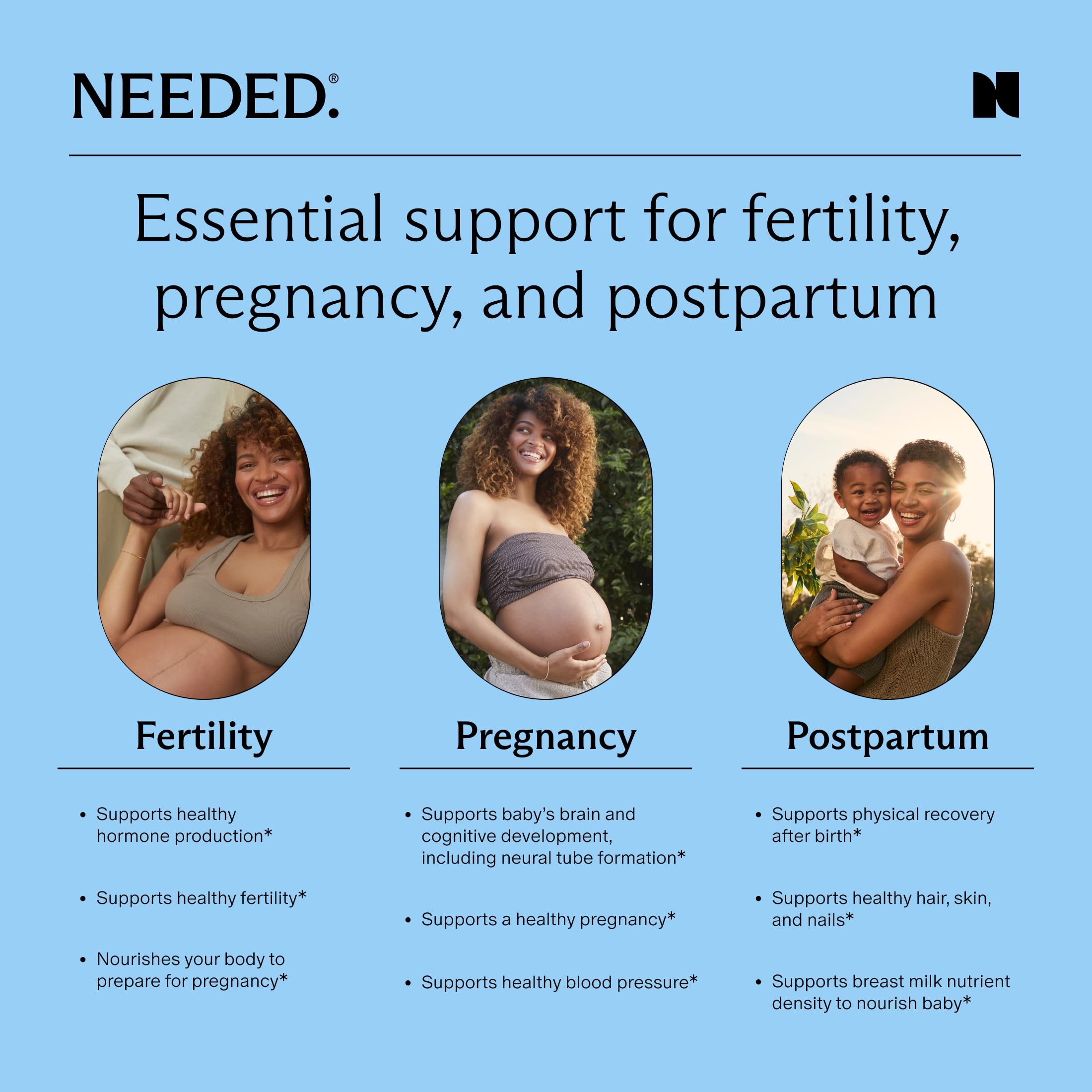 Needed. Multivitamin for Prenatal | Prenatal Multi Essentials Capsule - Pregnancy, Breastfeeding, Postpartum | Expertly-Formulated