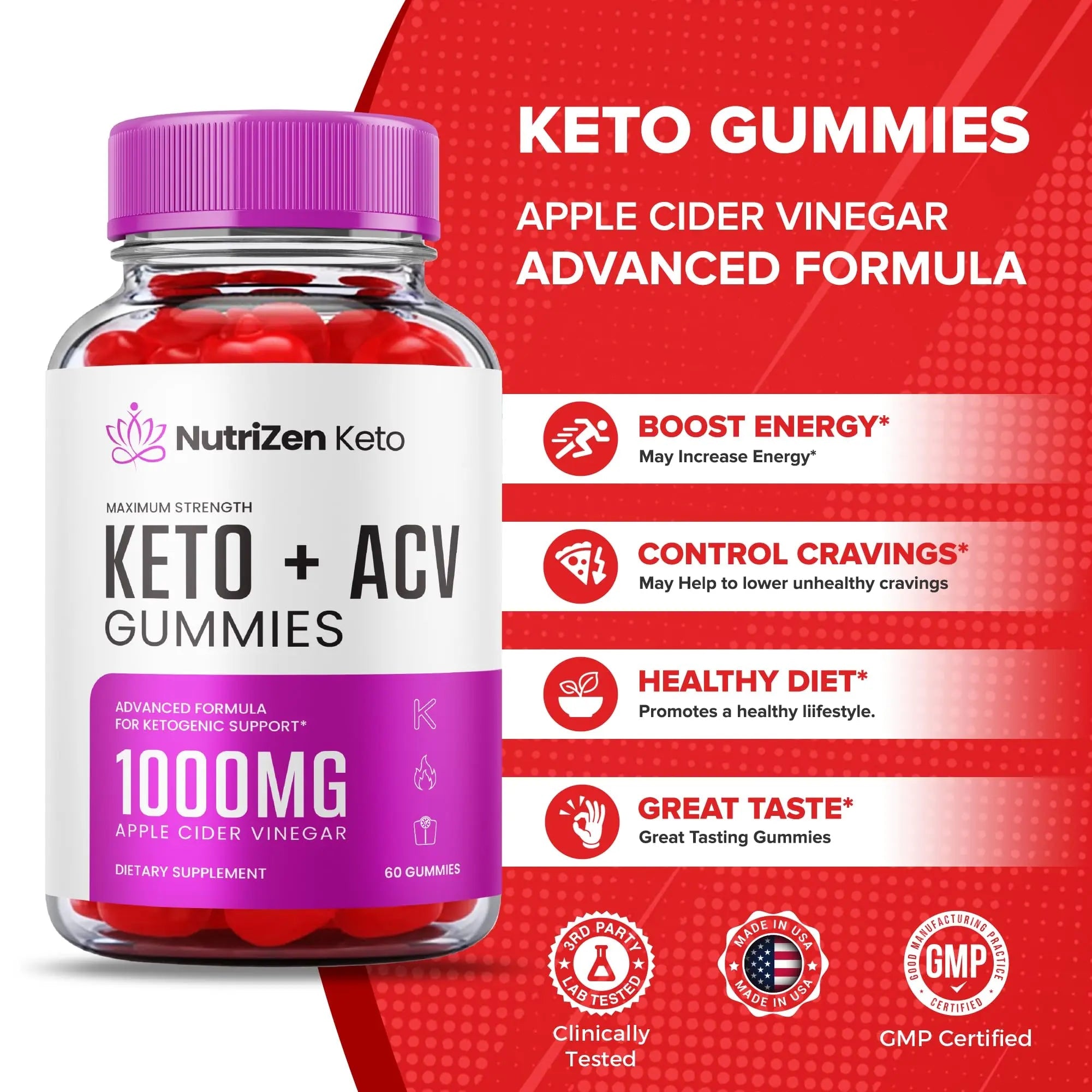 (5 Pack) Nutrizen Keto Acv Gummies - Official Formula - Nutrizen Keto + Acv Gummies Healthly Au supplements