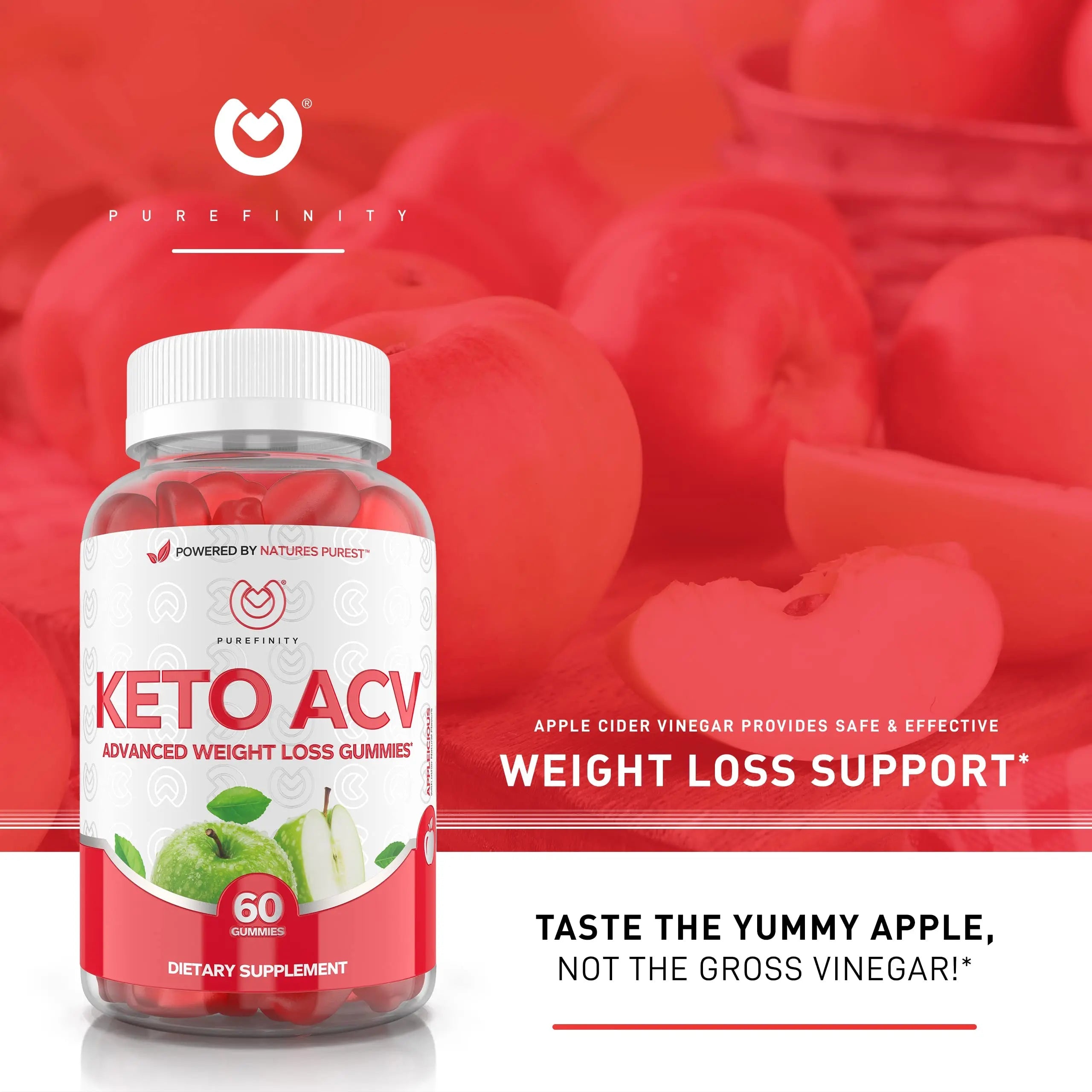 PUREFINITY Keto ACV Gummies to Support Weight Loss and Detox - True Form Keto ACV PUREFINITY Au supplements