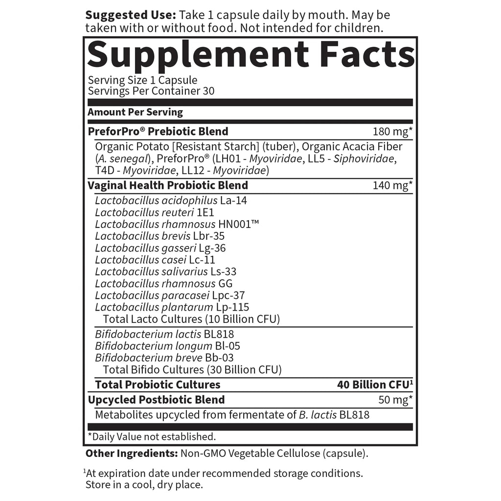 Garden of Life, Femini Ph Daily Care Probiotic Capsule, 30 Count Garden of Life Au supplements
