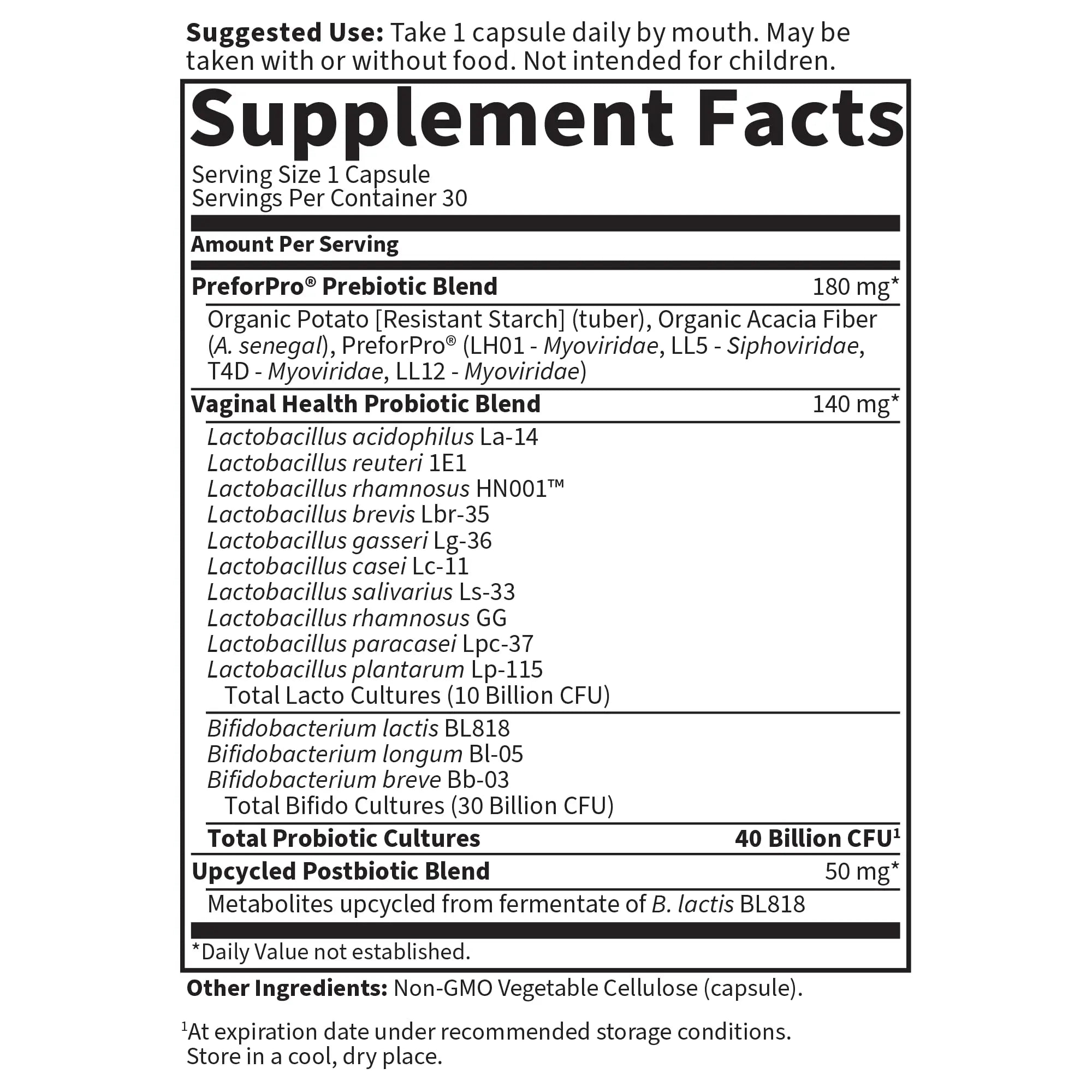 Garden of Life, Femini Ph Daily Care Probiotic Capsule, 30 Count Garden of Life Au supplements