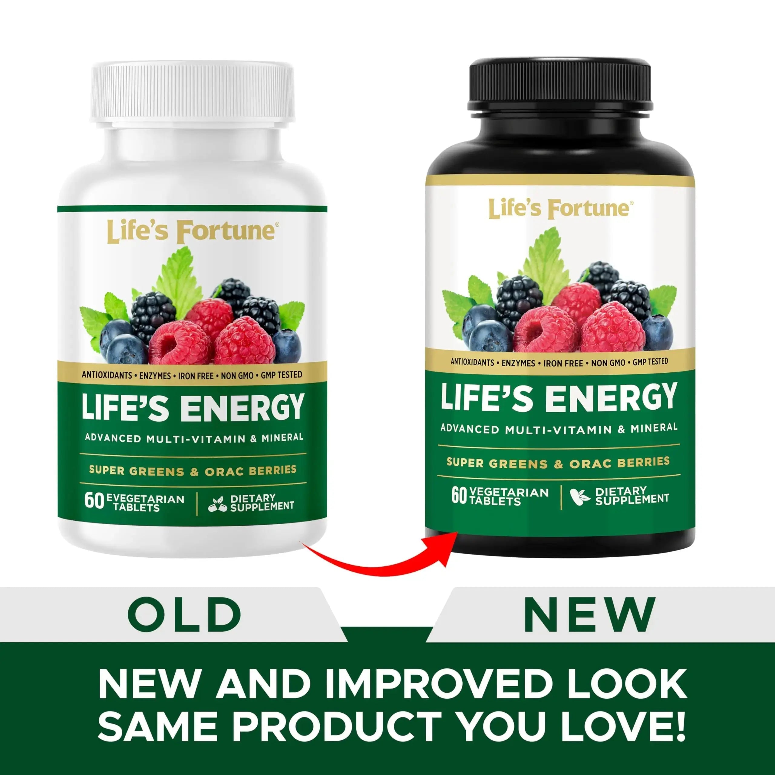 Life's Energy Advanced Daily Multivitamin for Men & Women, Energy and Immune Support Supplement with Super Greens, Antioxidants, Enzymes Life's Fortune Au supplements