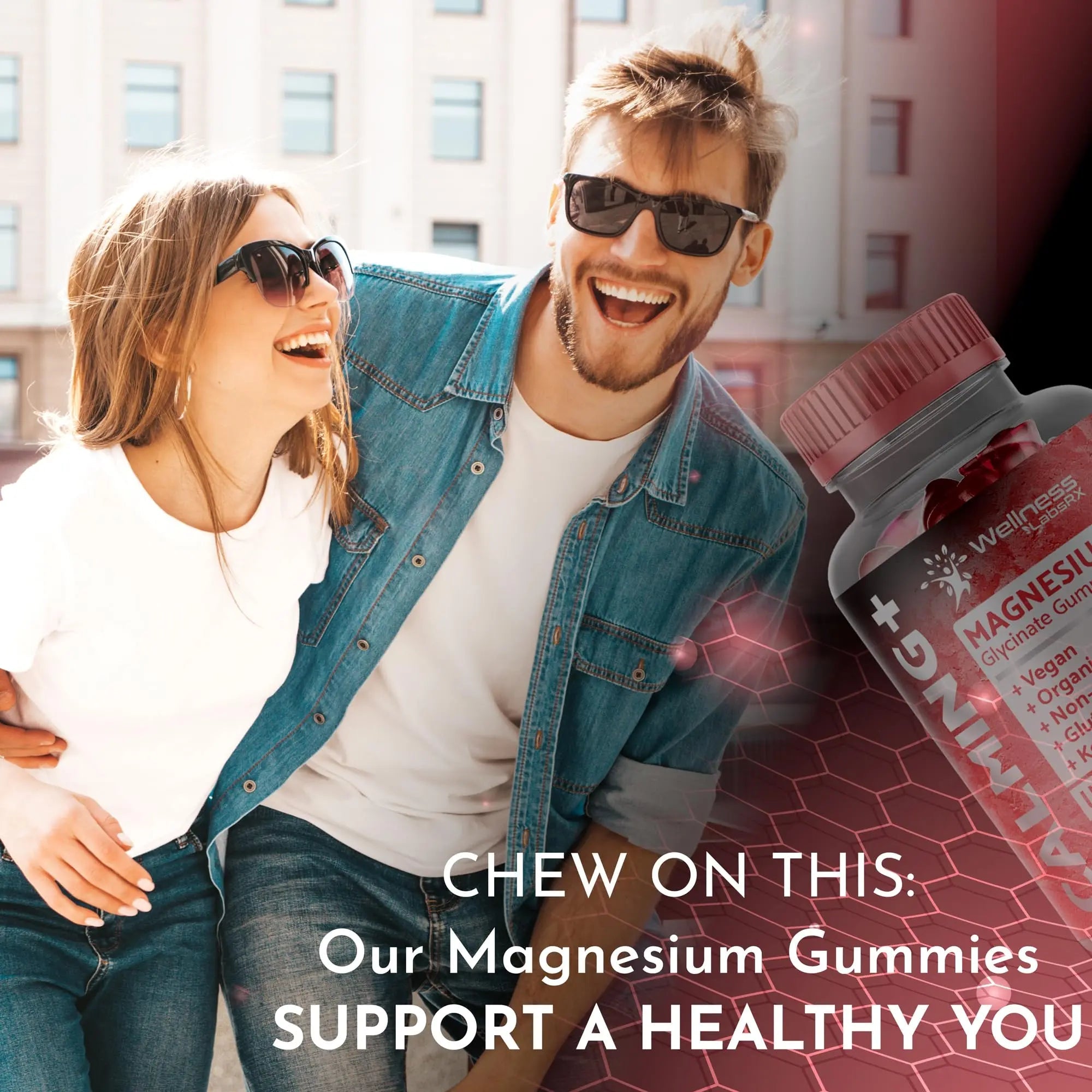 Magnesium Glycinate Gummies - 1000 mg - Magnesium Supplement to Support WELLNESS LABSRX Au supplements