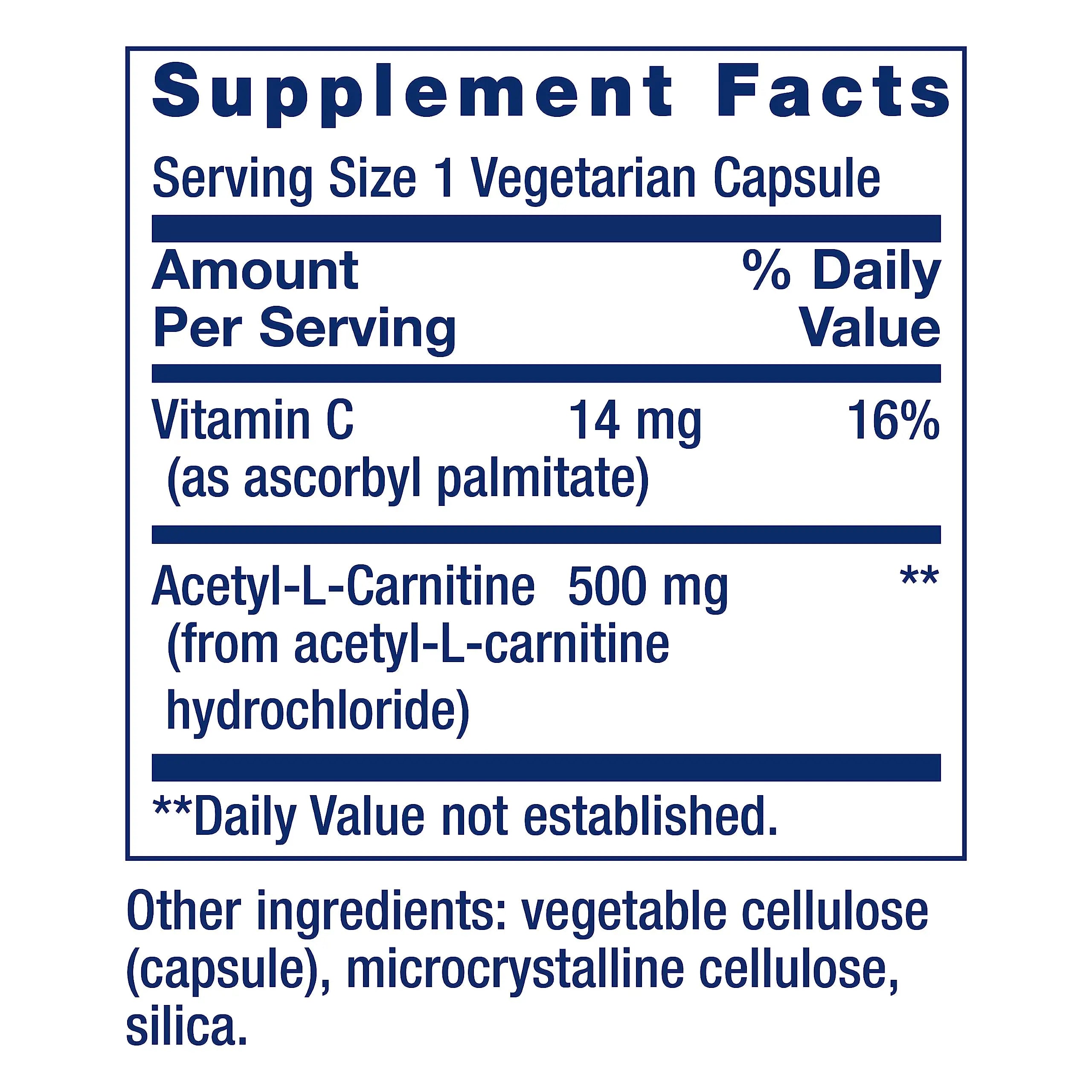 Life Extension Acetyl-L-Carnitine, Acetyl-L-Carnitine, vitamin C, Brain, mood & nerve health Life Extension Au supplements