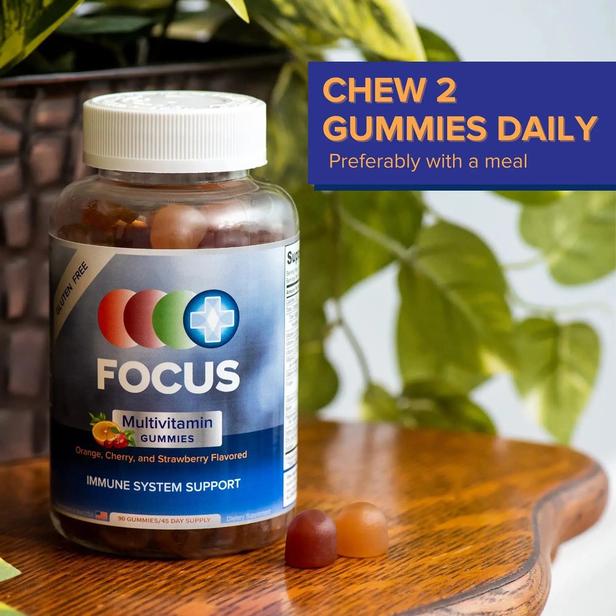 Focus Multivitamin Gummies | Flavored Vitamin Supplement | Boost Energy Levels | Support Overall Health | Daily Dietary Vitamin | Focus Vision Supplements Au supplements