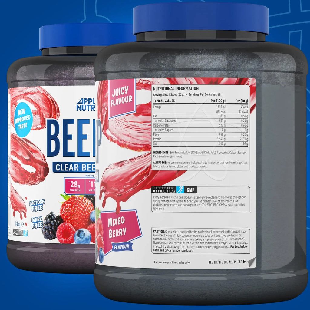 Applied Nutrition Beef XP - Clear Hydrolysed Beef Protein Isolate, Fruit Juice Style, Dairy Free Beef Protein Powder Applied Nutrition Au supplements