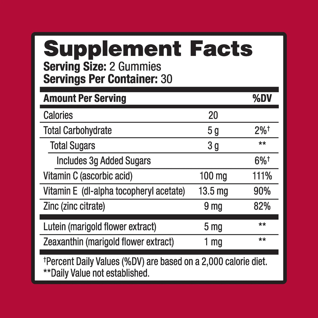 Ocuvite Vitamin & Mineral Supplement for Eye Health Adult Gummies Ocuvite Au supplements