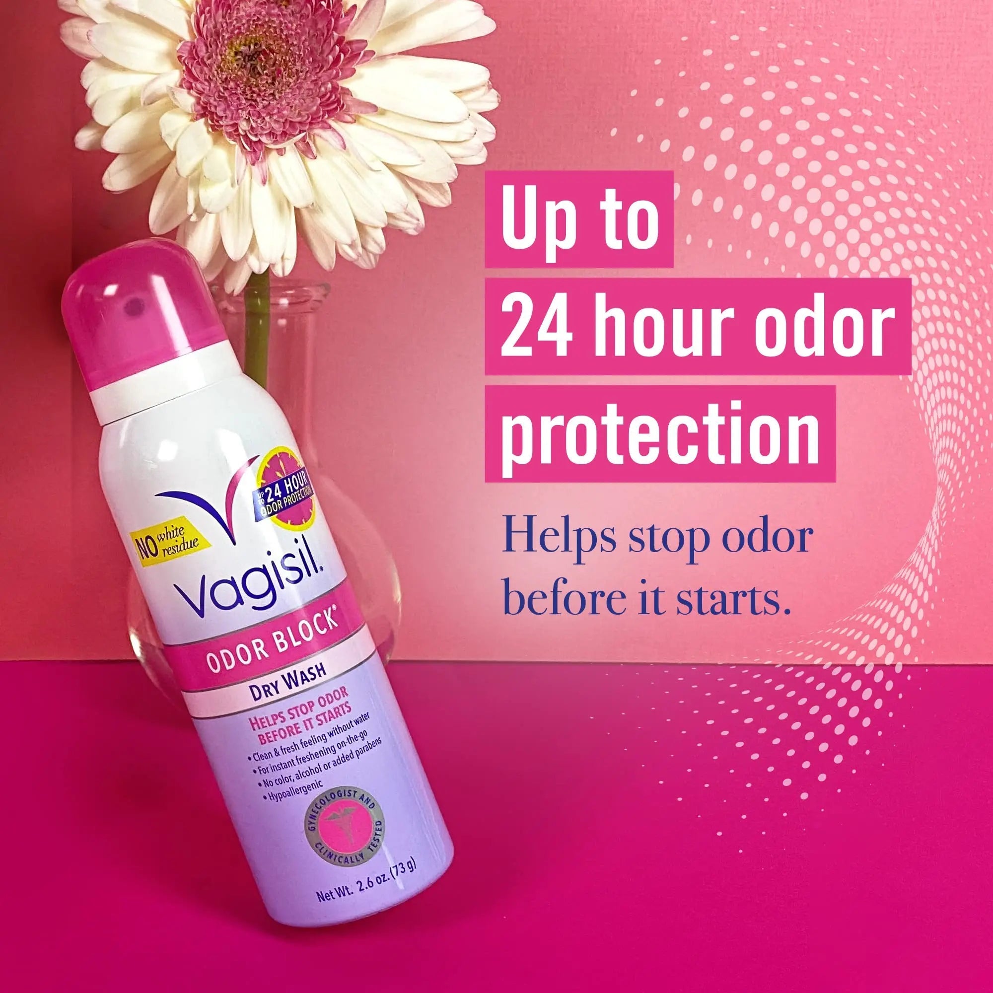 Vagisil Odor Block Dry Wash Spray for Feminine Hygiene, Gynecologist Tested, Hypoallergenic, 2.6 Ounces Vagisil Au supplements