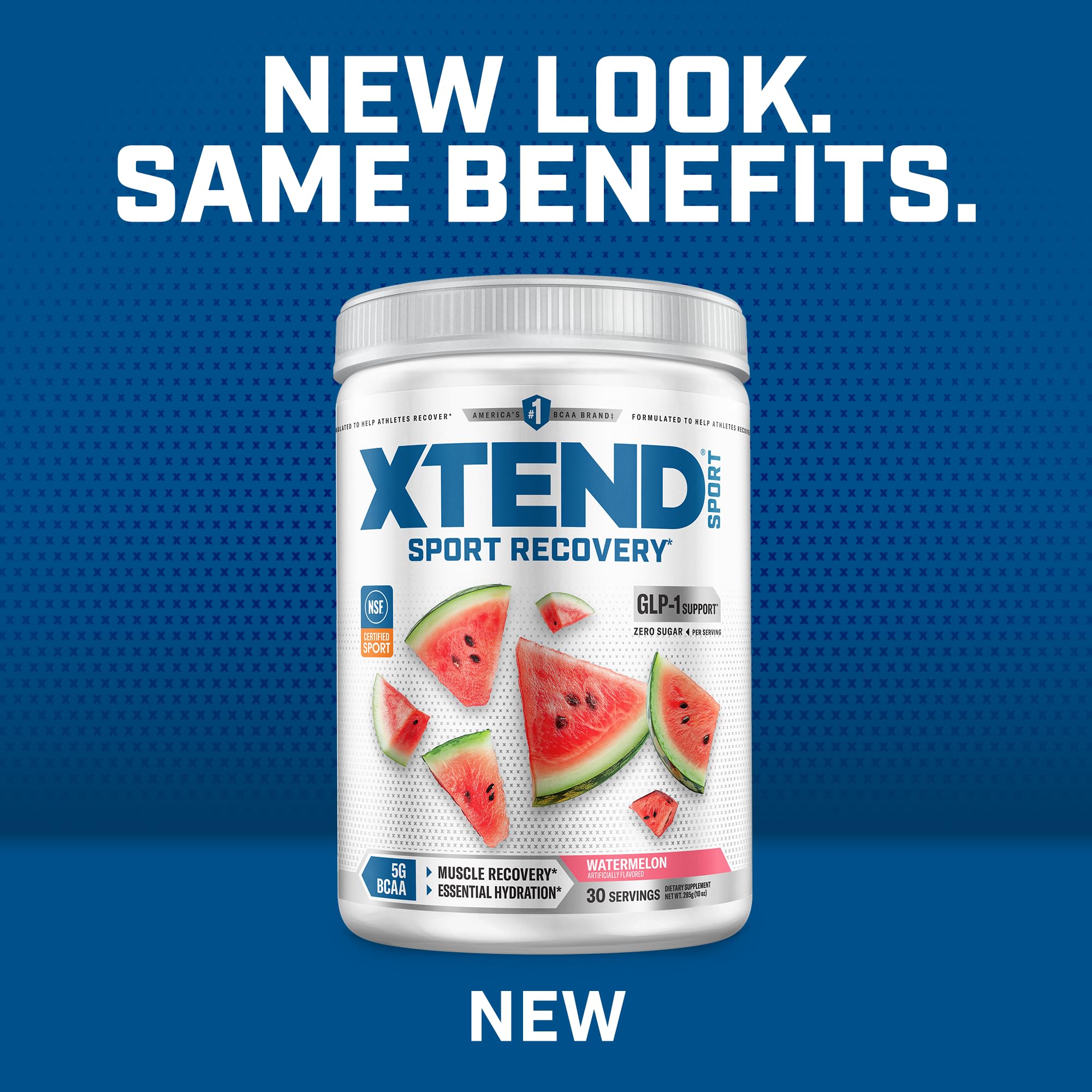 Xtend Sport BCAA Powder Watermelon - Electrolyte Powder for Recovery & Hydration with Amino Acids - 30 Servings