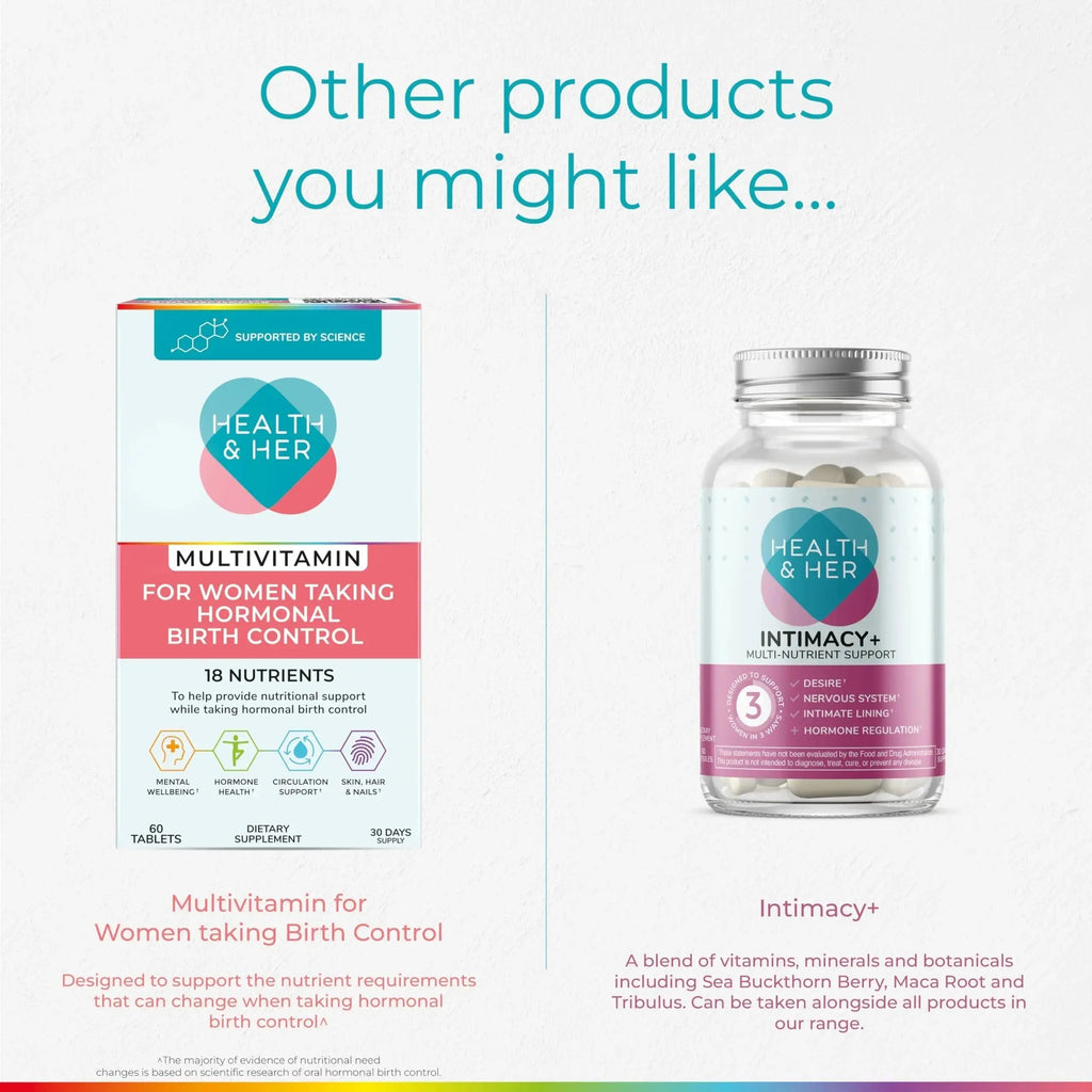 Health & Her Multivitamin for Women with Monthly Natural Cycles - Supplements for Women - Nutrition and Wellbeing Support for Menstrual Cycle Health and Her Au supplements