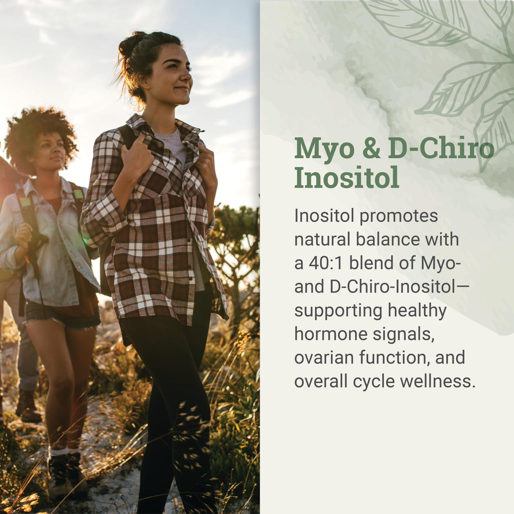 Earth Harmony Myo-Inositol & D-Chiro Inositol Supplement for Women, Ovarian & Hormone Balance for Women - Supports Normal Cycles, Fertility Supplement (120 Capsules) Earth Harmony Naturals Au supplements