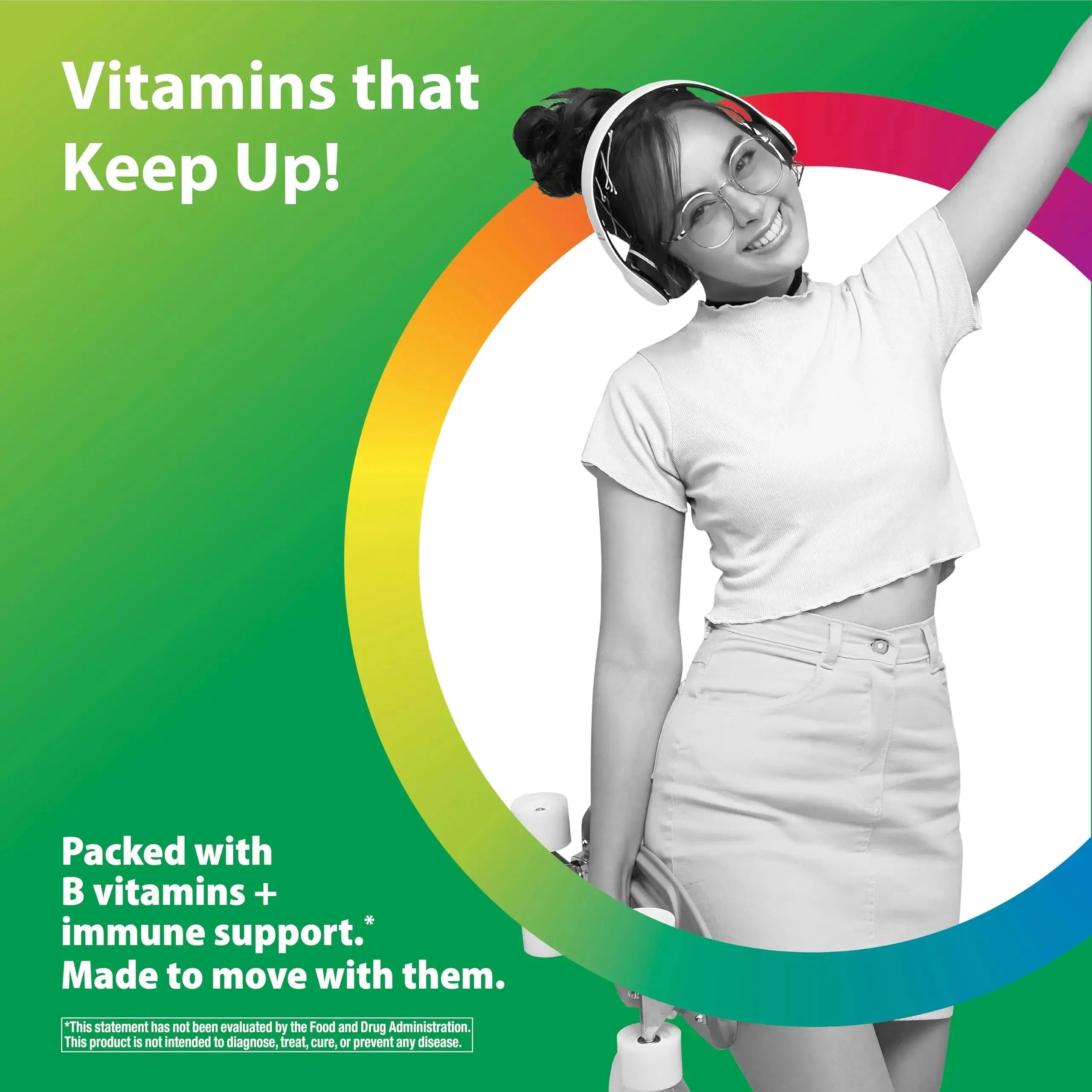 Rainbow Light Teen Multivitamin | 45 Caplets | for Boys and Girls | with DermaComplex, Real Food Nutrients & Iron | Rainbow Light Au supplements
