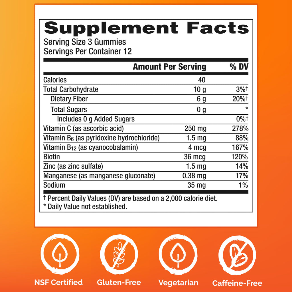 Emergen-C Zero Sugar Immune Support Adult Gummies 36 Count