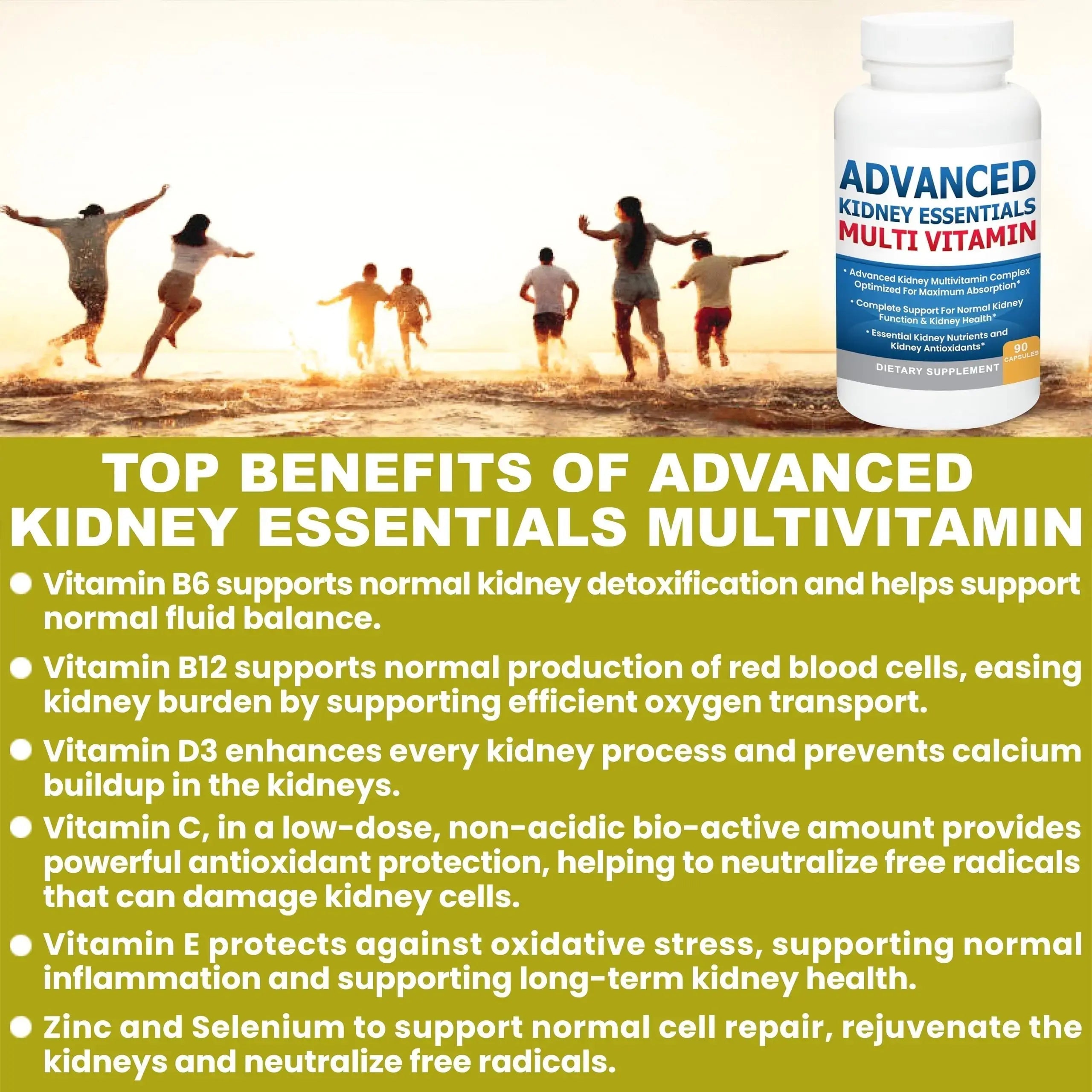 Advanced Kidney Essentials Multivitamin. Kidney Support Supplement for Complete Kidney Health. Kidney Health Supplement Kidney Restore Au supplements