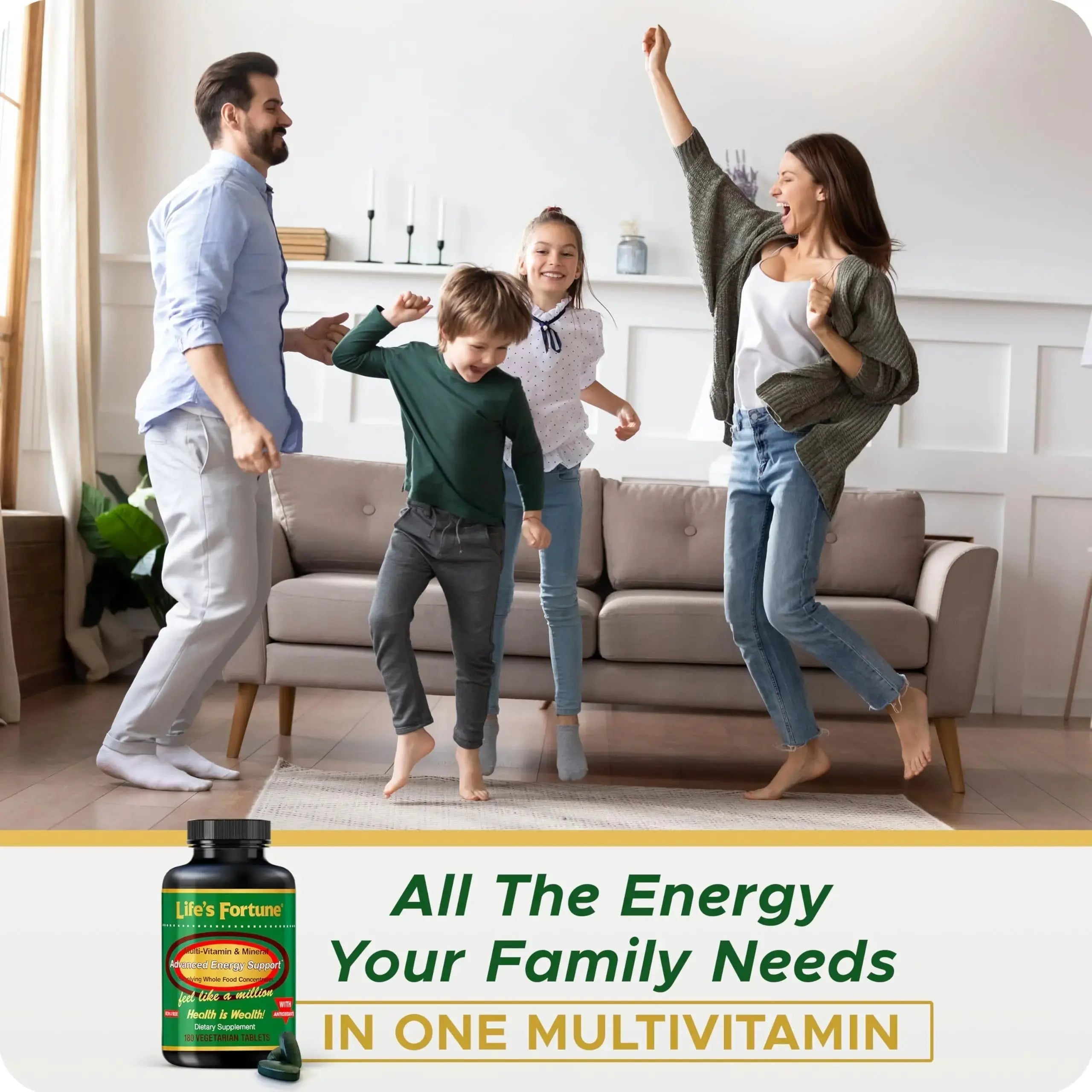 Life's Fortune Multivitamin & Mineral Supplement, Daily Natural Energy Source for Men & Women, with Superfood Greens Life's Fortune Au supplements