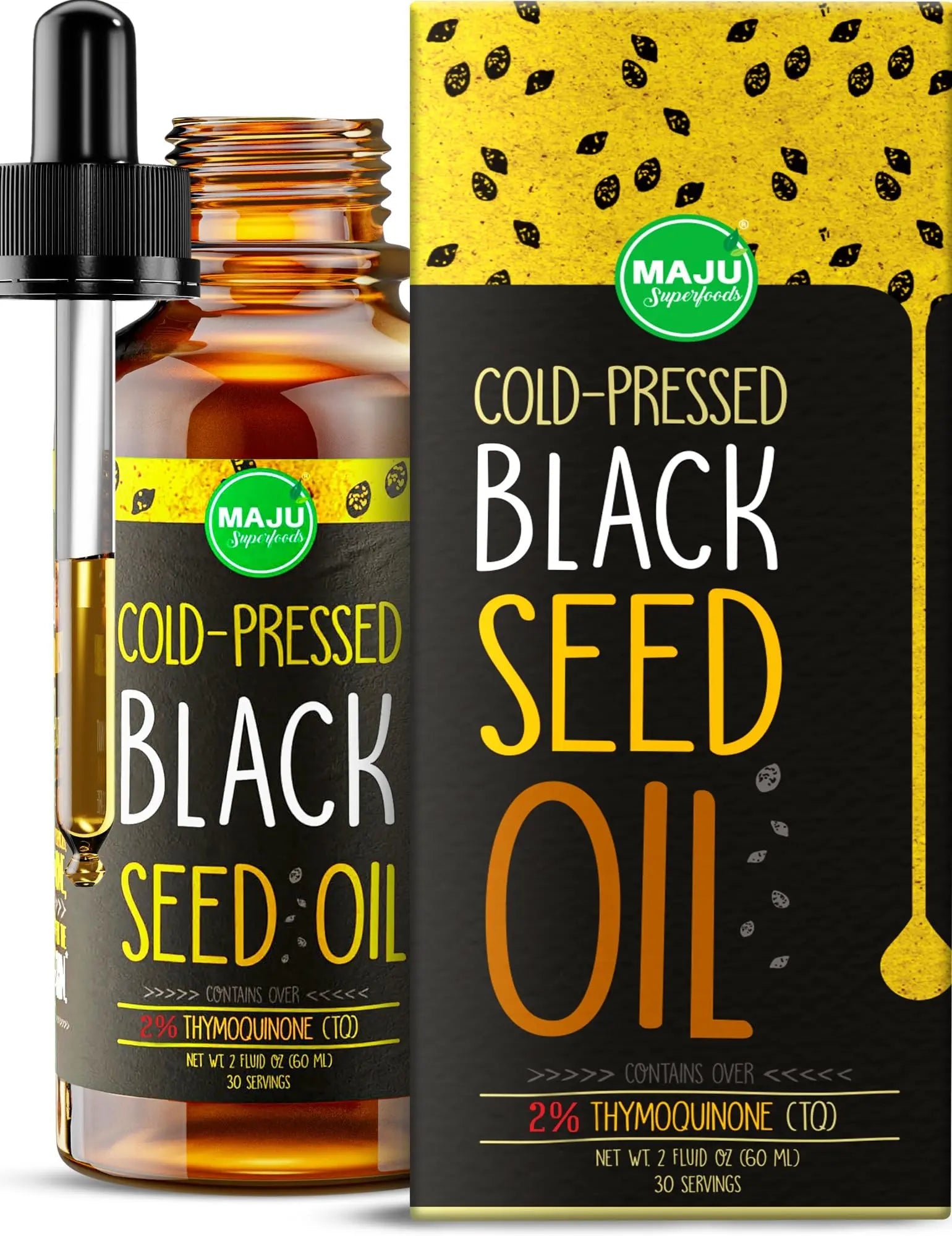 MAJU Black Seed Oil - 3 Times TQ, Cold-Pressed, Travel Size, 100% Turkish Black Cumin Maju Superfoods Au supplements