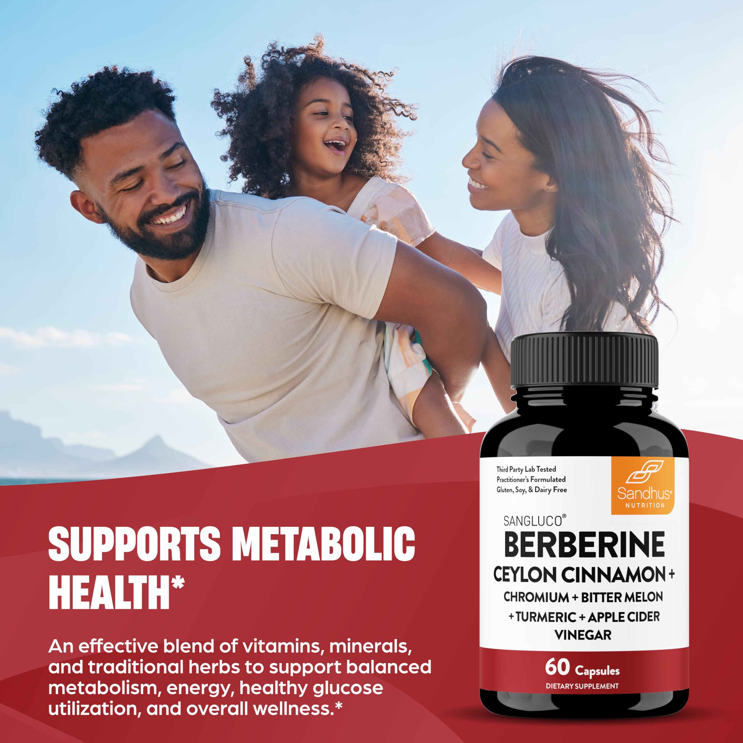 Blood Sugar Support Complex Supplement | Supports Healthy Blood Sugar Levels Already Within Normal Range | With Berberine, Cinnamon, Chromium, Turmeric